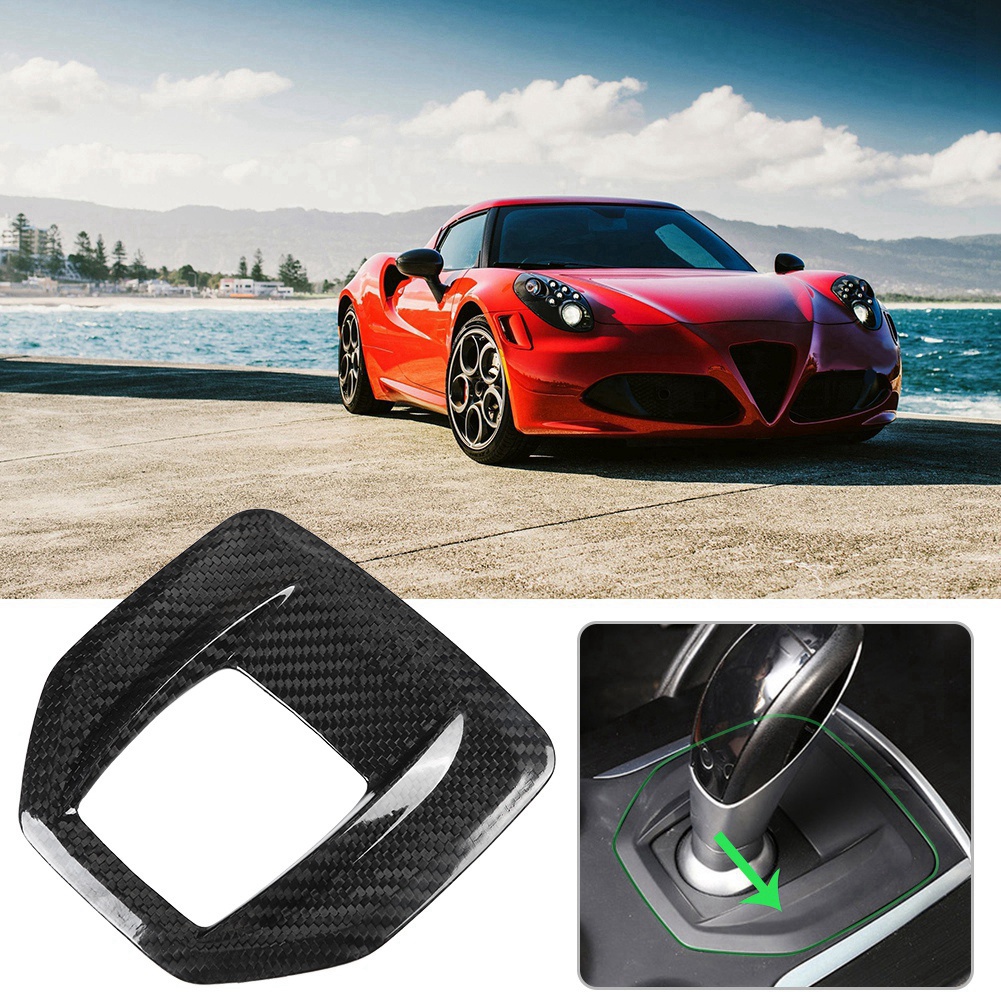 Carbonfaser-zierelemente Für Die Mittelkonsole Und Den Schalthebel Des Alfa Romeo Giulia Stelvio (2017–2019)