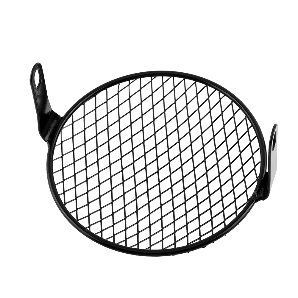 6,3-zoll-diamant-scheinwerfergrill Für Retro-motorräder, Seitenabdeckung Im Café-racer-stil
