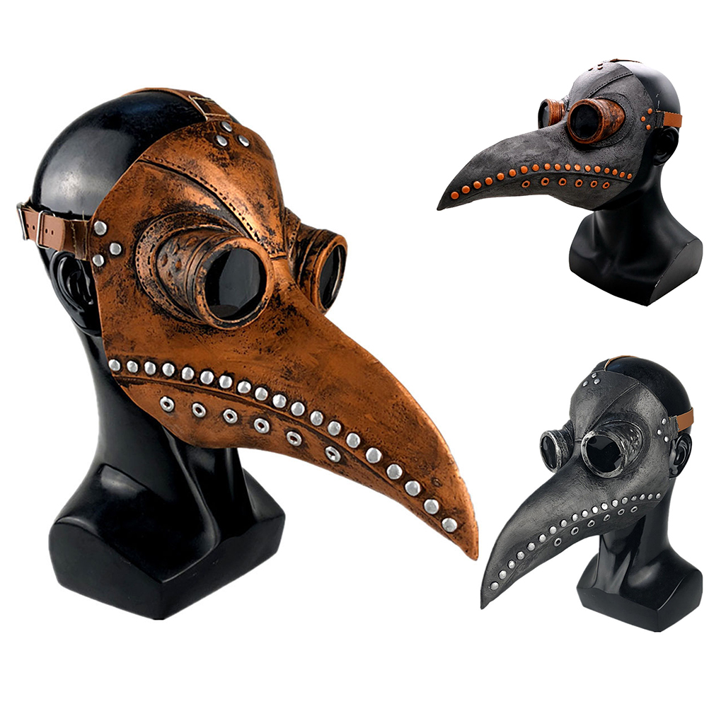 Pestdoktormaske Mit Langem Schnabel Und Vogelmotiv, Steampunk-halloween-kostümaccessoire