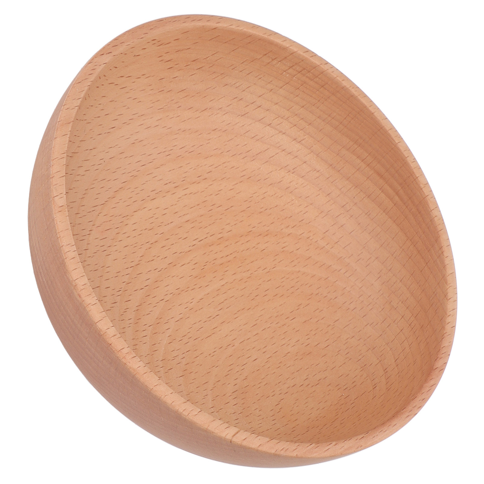 Runde Holzschale Für Zuhause, Reisschale Aus Naturholz, Mittlere Größe