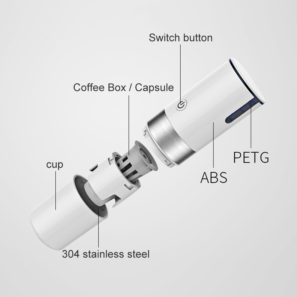 Tragbare Usb-espressomaschine, Kompakte Reisekaffeemaschine