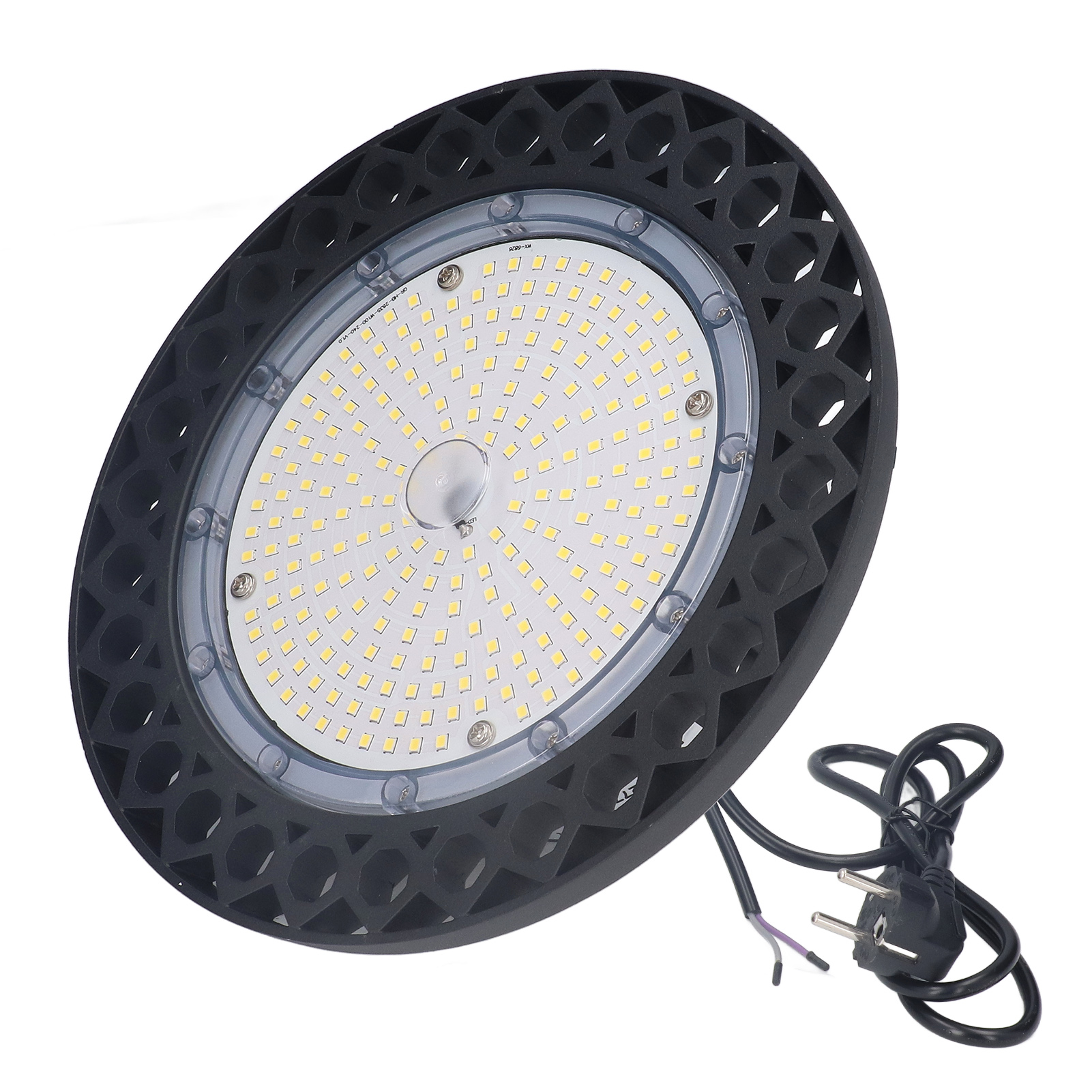 Led-hallenleuchte, 240 Leds, 100 W, 5000 K, Schutzart Ip65, Wasserdicht, Korrosionsbeständig, Aluminiumgehäuse, Garagenbeleuchtung, 100–277 V, Eu-stecker