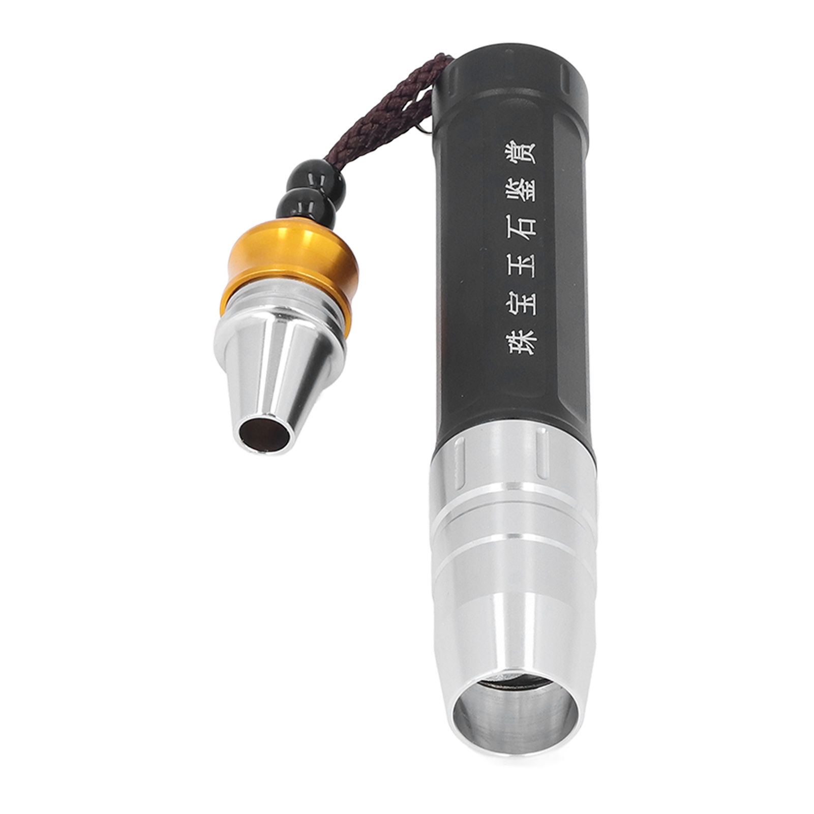 3-led Uv 365nm Jade-taschenlampe Aus Aluminium, Starkes Licht Für Die Professionelle Edelstein- Und Jade-identifizierung (mit Eingebautem Akku, Inklusive Pp-geschenkbox + Ladegerät + Akku + Dreistrahl