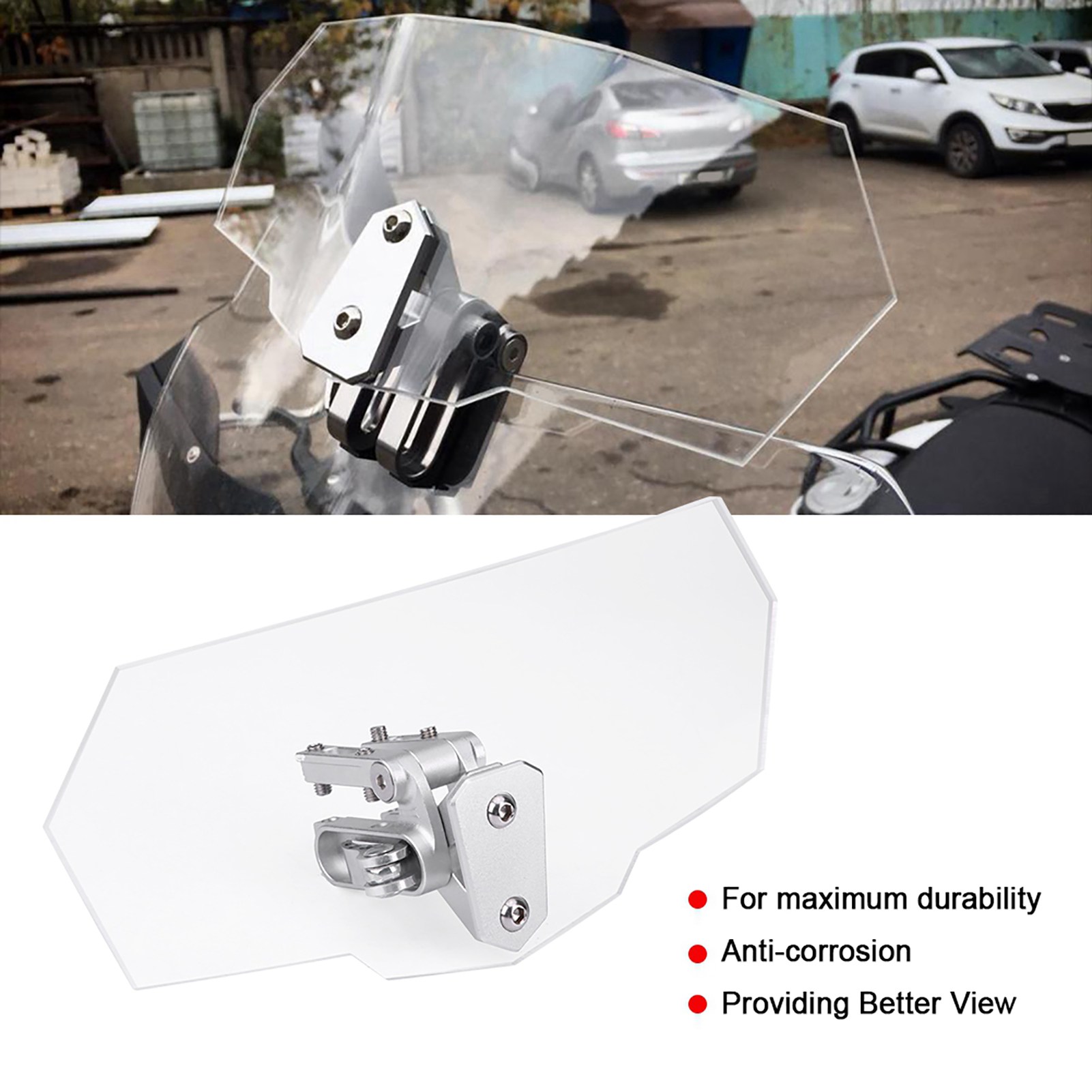 Verstellbare Universelle Motorrad-windschutzscheibe, Windabweiser, Verstellbare Schutzscheibe