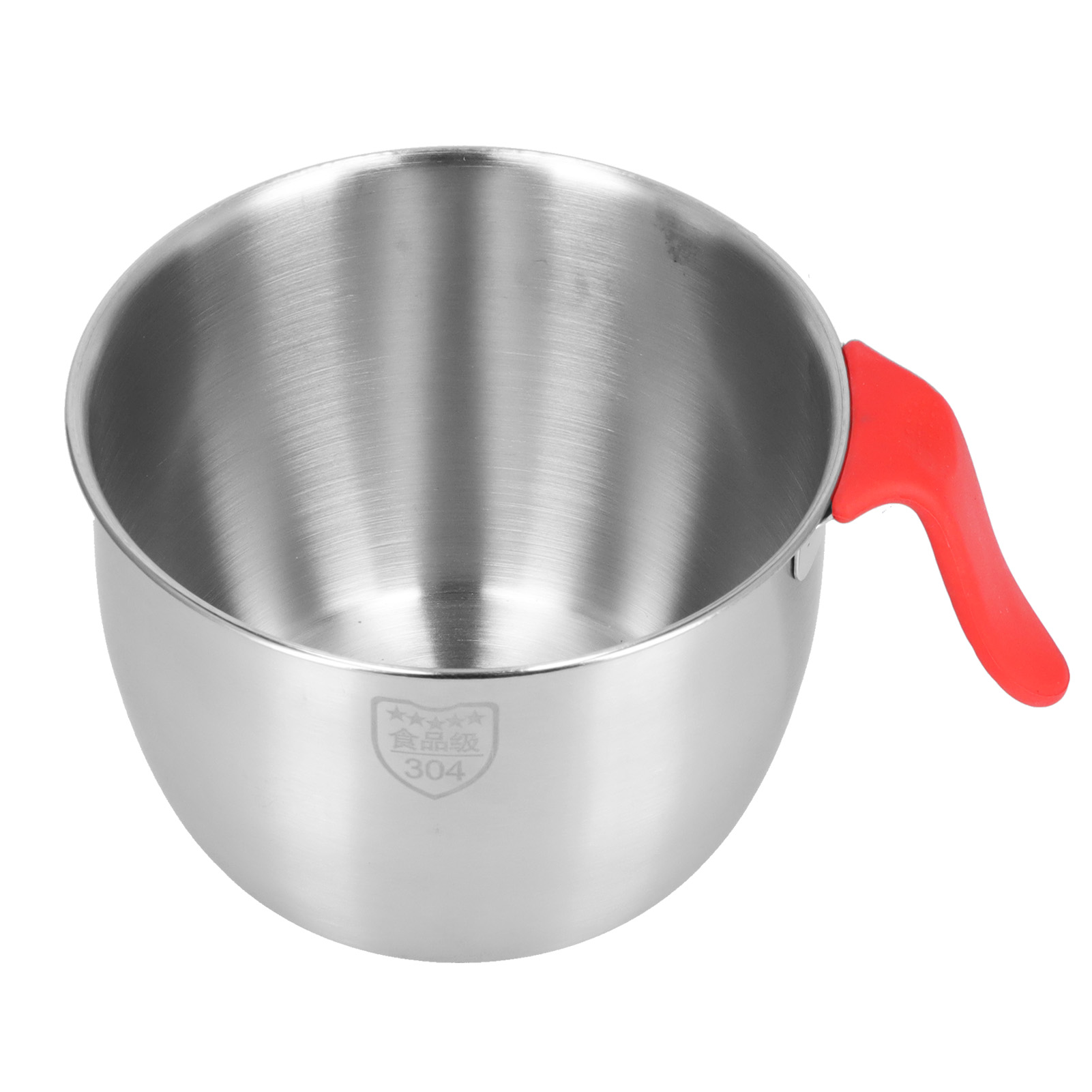 3600 Ml Rührschüssel Aus Edelstahl 304 Mit Griff Und Tiefem Spritzschutz Für Gebäck, Salate, Kuchen Und Schlagsahne