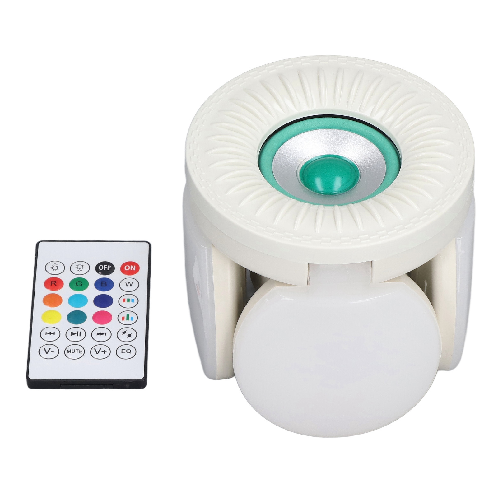 Bluetooth-lautsprecher, 36w E27 Rgb-mehrfarben-led-lampe Mit Fernbedienung, Partylicht 85-265v, Eingebauter Lautsprecher (zufällige Farbe)
