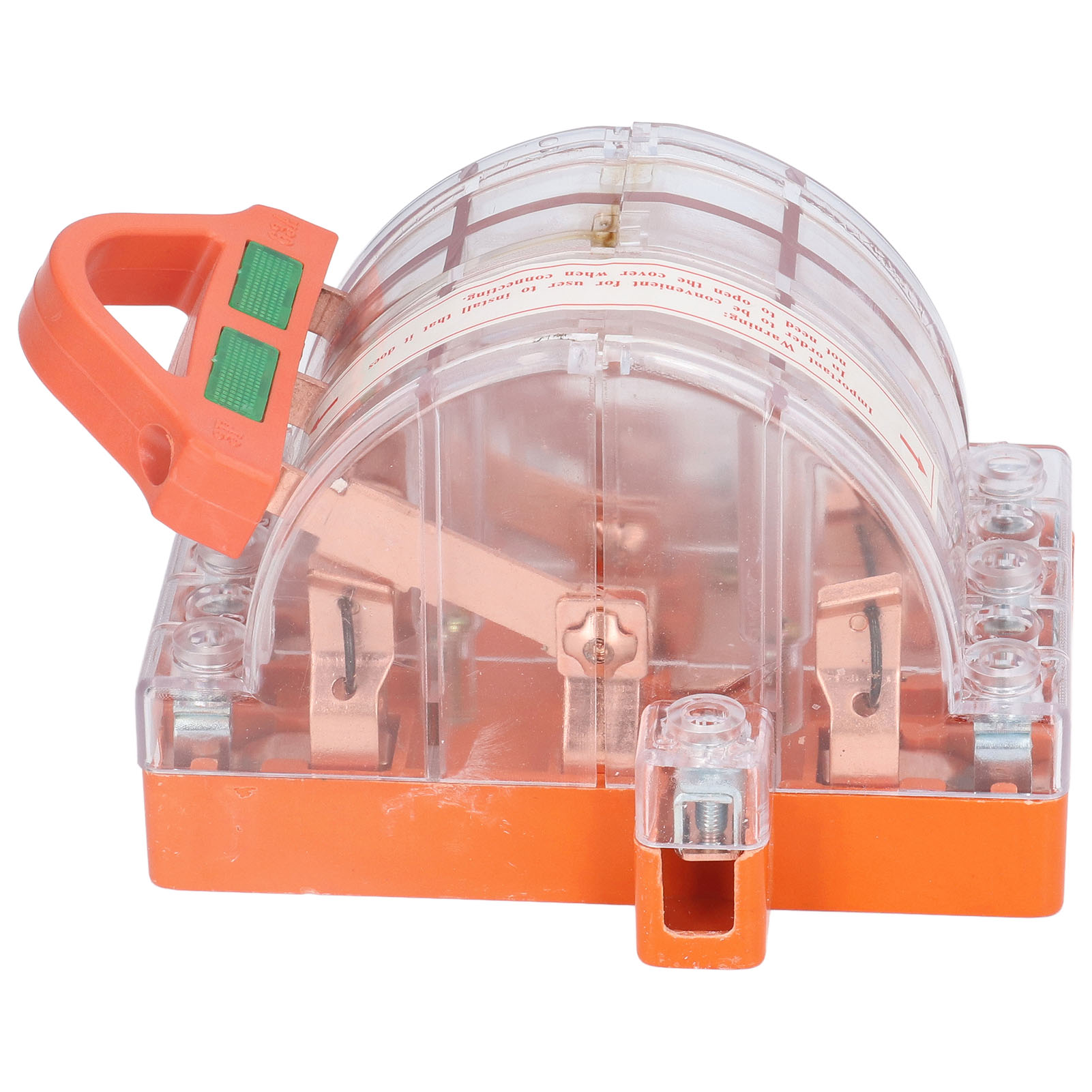 Ac380v 3-poliger 63a Zweipol-messerschalter Aus Massivem Kupfer, Transparentes Gehäuse Mit Kontrollleuchte, Zum Schalten Von Stromquellen (verpackt In Schaumstoffbox).