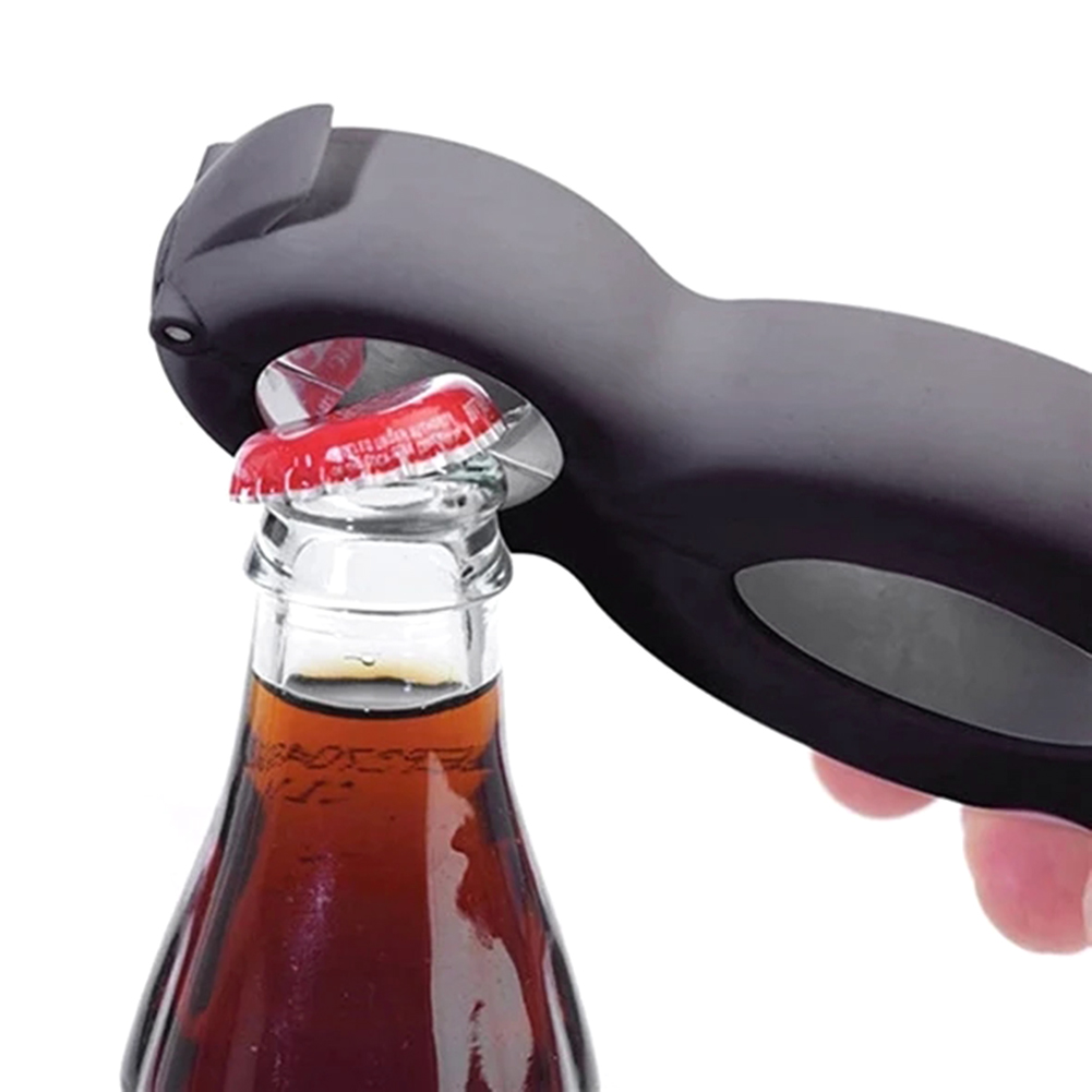 6-in-1 Multifunktions-flaschenöffner Für Bierflaschen, Dosen, Gläser Und Wein – Dosenöffner, Kronkorkenabzieher, All-in-one-werkzeug.