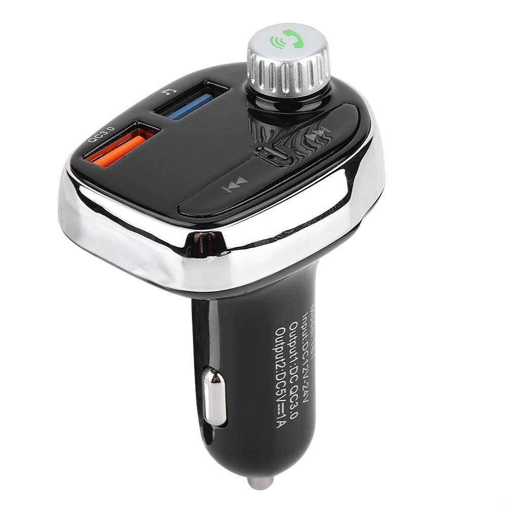 Bluetooth-freisprecheinrichtung Fürs Auto Mit Mp3-player, Fm-transmitter, Dual-usb-ladegerät Und Kabelloser Funktion