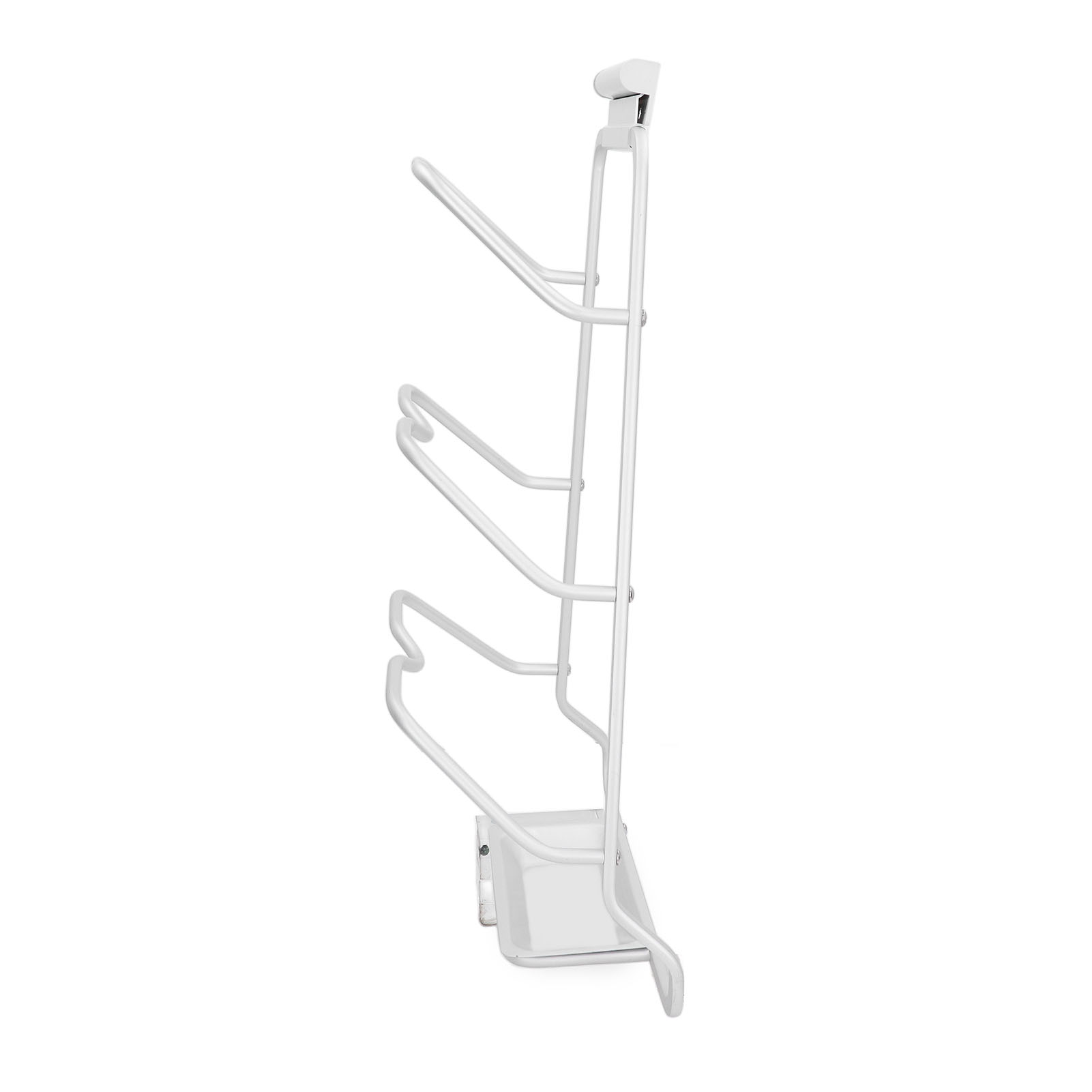Wandmontierter S-förmiger Topfdeckelhalter, Glänzend Schwarz, Mit Abtropfschale, Wandregal Für Die Küche.