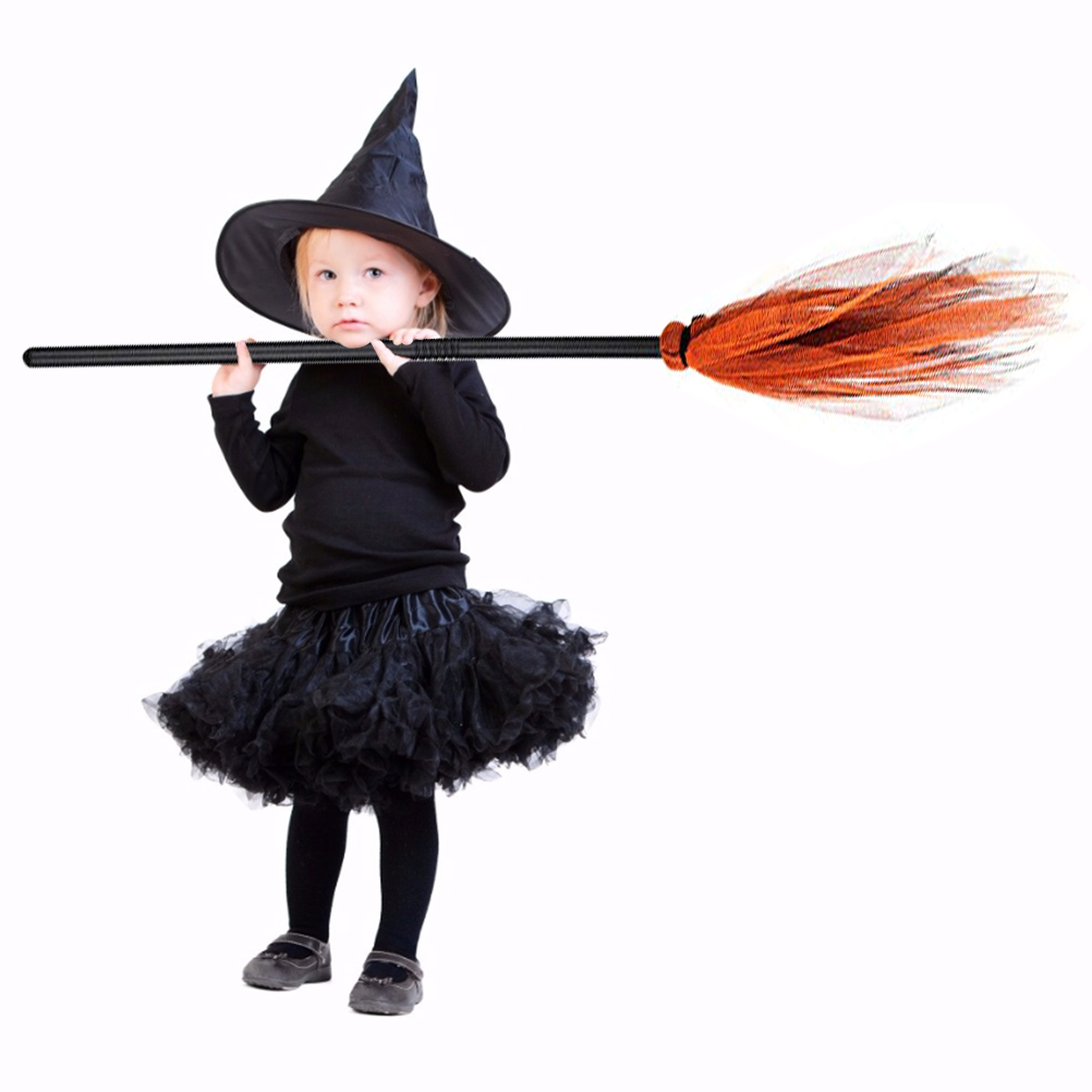 Halloween-hexenbesen Aus Kunststoff, Kostümaccessoire Für Kostümpartys Und Halloween-dekorationen