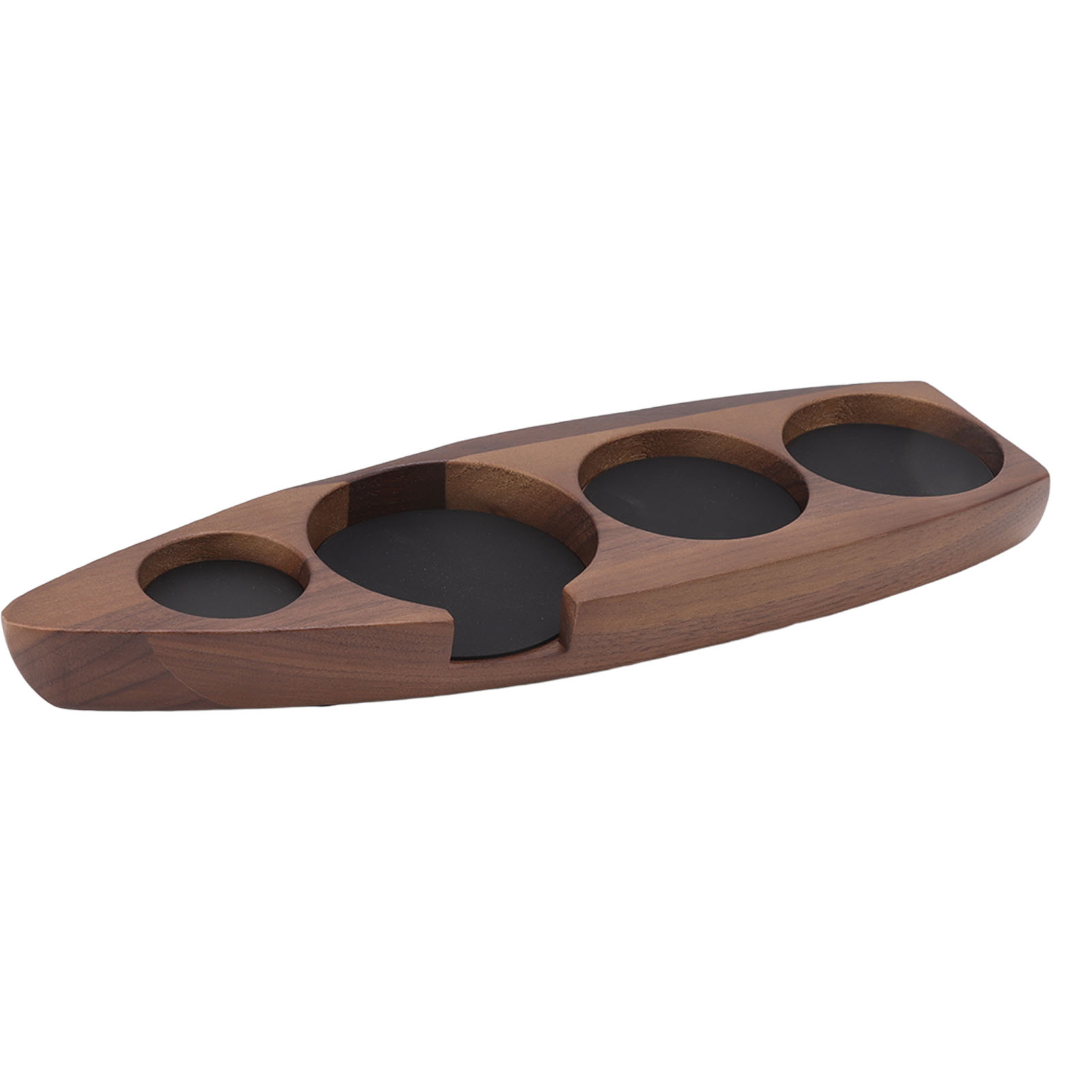 Tamperhalter Aus Walnussholz Für Einen 58-mm-kaffeetamper, Aufbewahrungsgestell Für Espressozubehör, Breite, Rutschfeste Basis Für Die Kaffeemaschine.