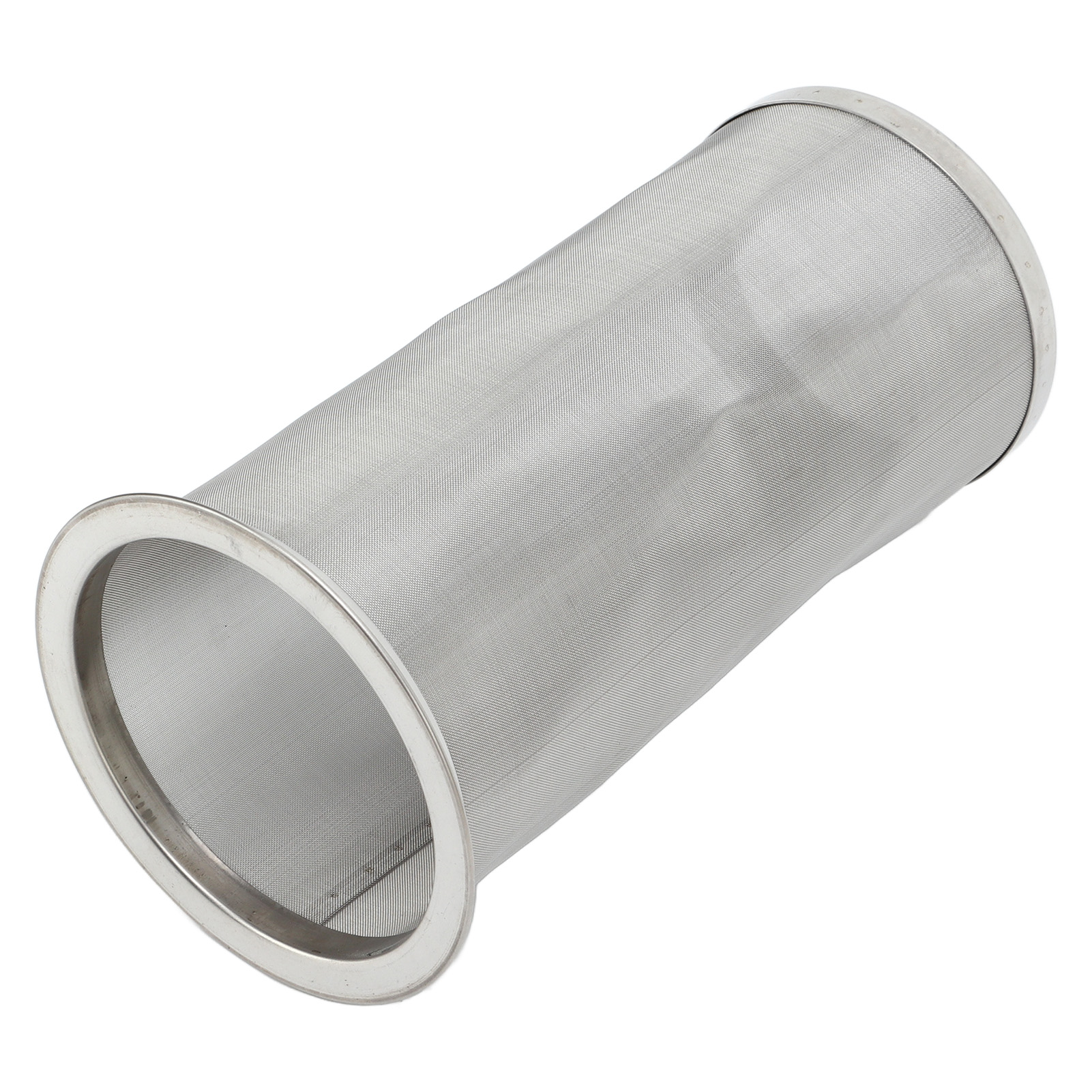 Runder Edelstahlfilter 304 Für Einmachgläser, Kaffee- Und Saftfilter, Getränkesieb, Mit Weißer Dichtung, 8 X 15 Cm