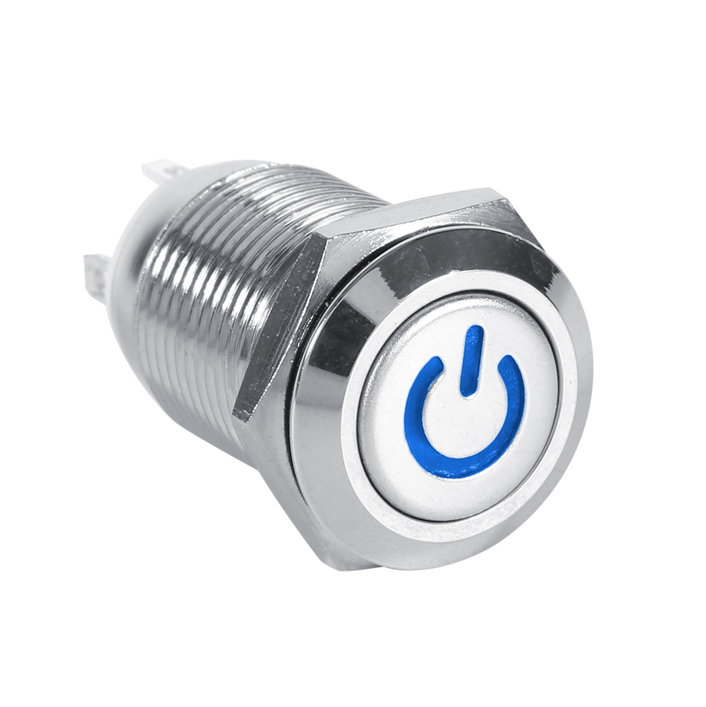 Zündknopf Für Autos, Temporär, Blaue Led, 3 V, Startschalter