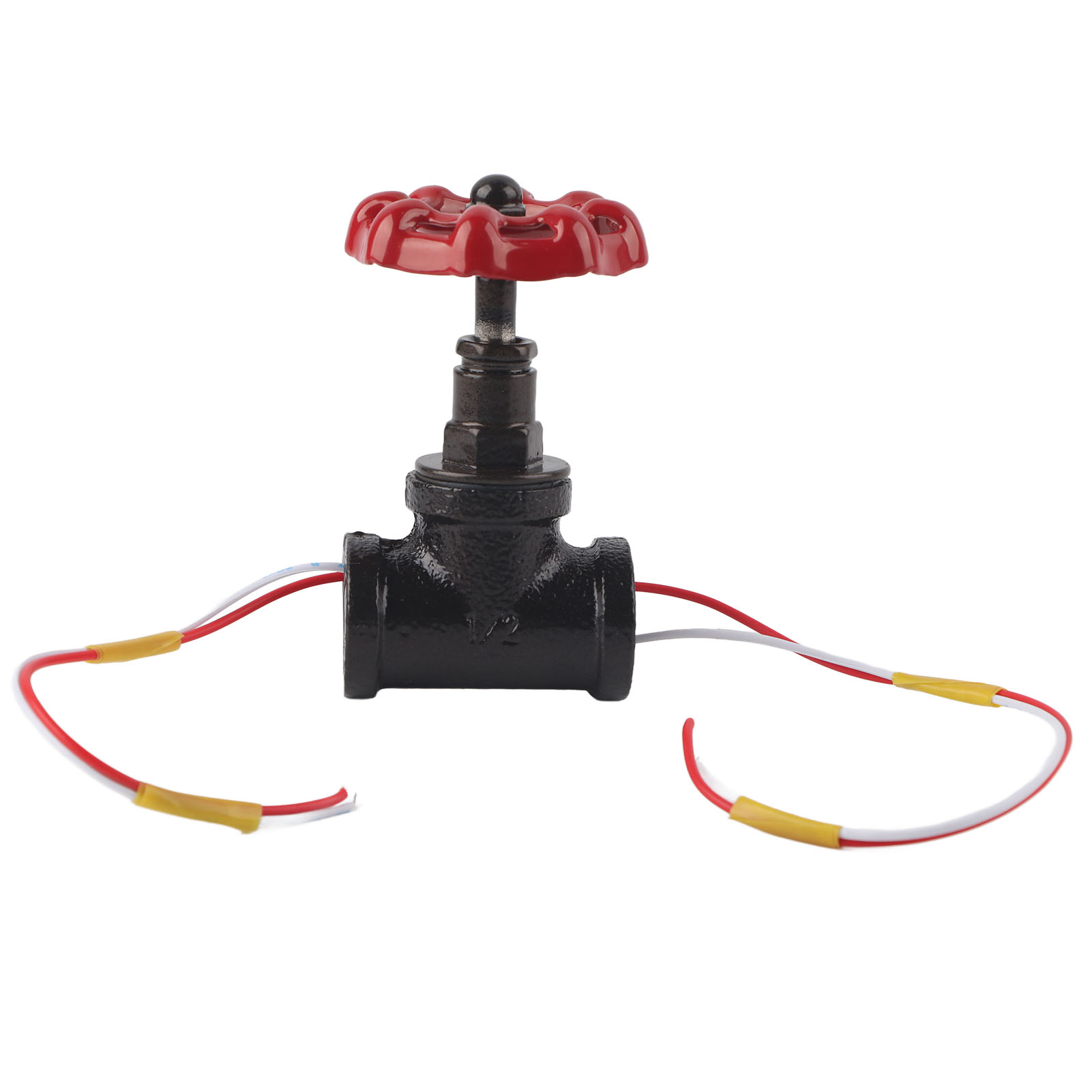 3-wege-schalter Für Industrieroboterlampe G1/2, Retro-steampunk-stil, Knopf Aus Rotem Messing, Rote Und Weiße Kabel, 90–260 V