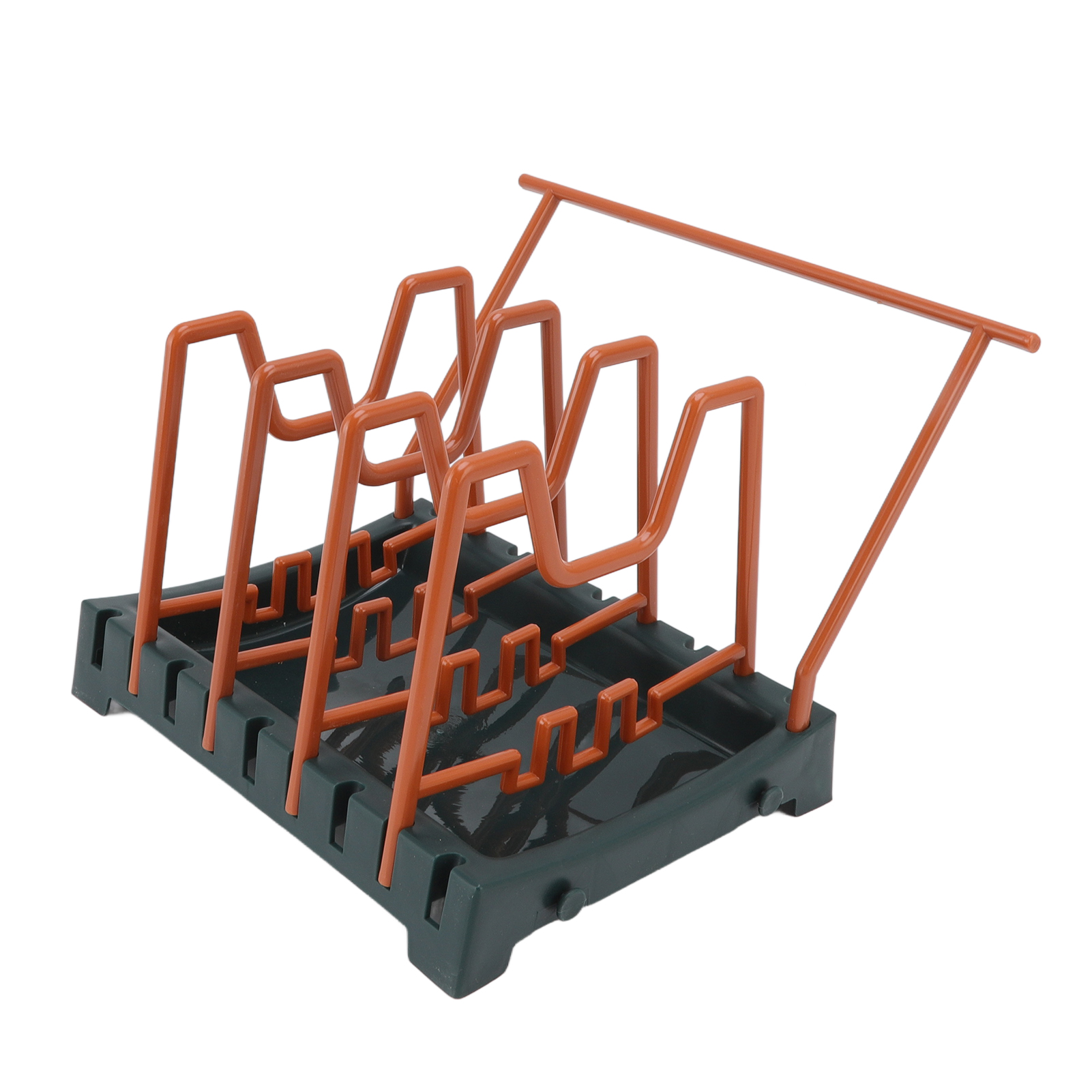 Set Bestehend Aus 1 Topfdeckelhalter Für Die Arbeitsplatte, Küchenorganizer Für Geschirrtücher Und Küchenutensilien, Aufbewahrungsregal Modell D.