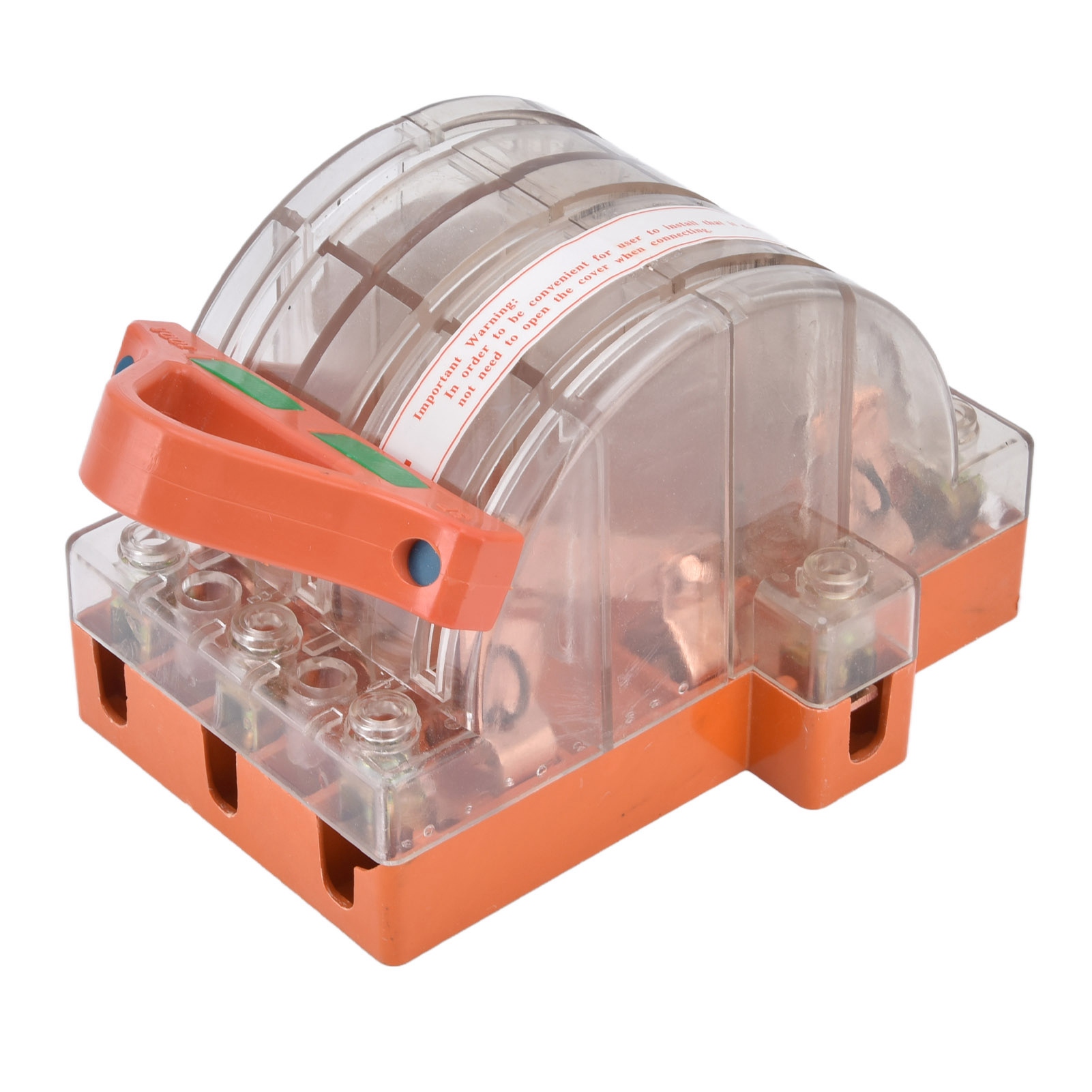 Ac380v 3-poliger 100a, Messerschalter Aus Massivem Kupfer Mit Zwei Richtungen, Transparentes Gehäuse Mit Led-anzeige, Netzumschalter (modell Rpshk11-100a, Schaumverpackt).