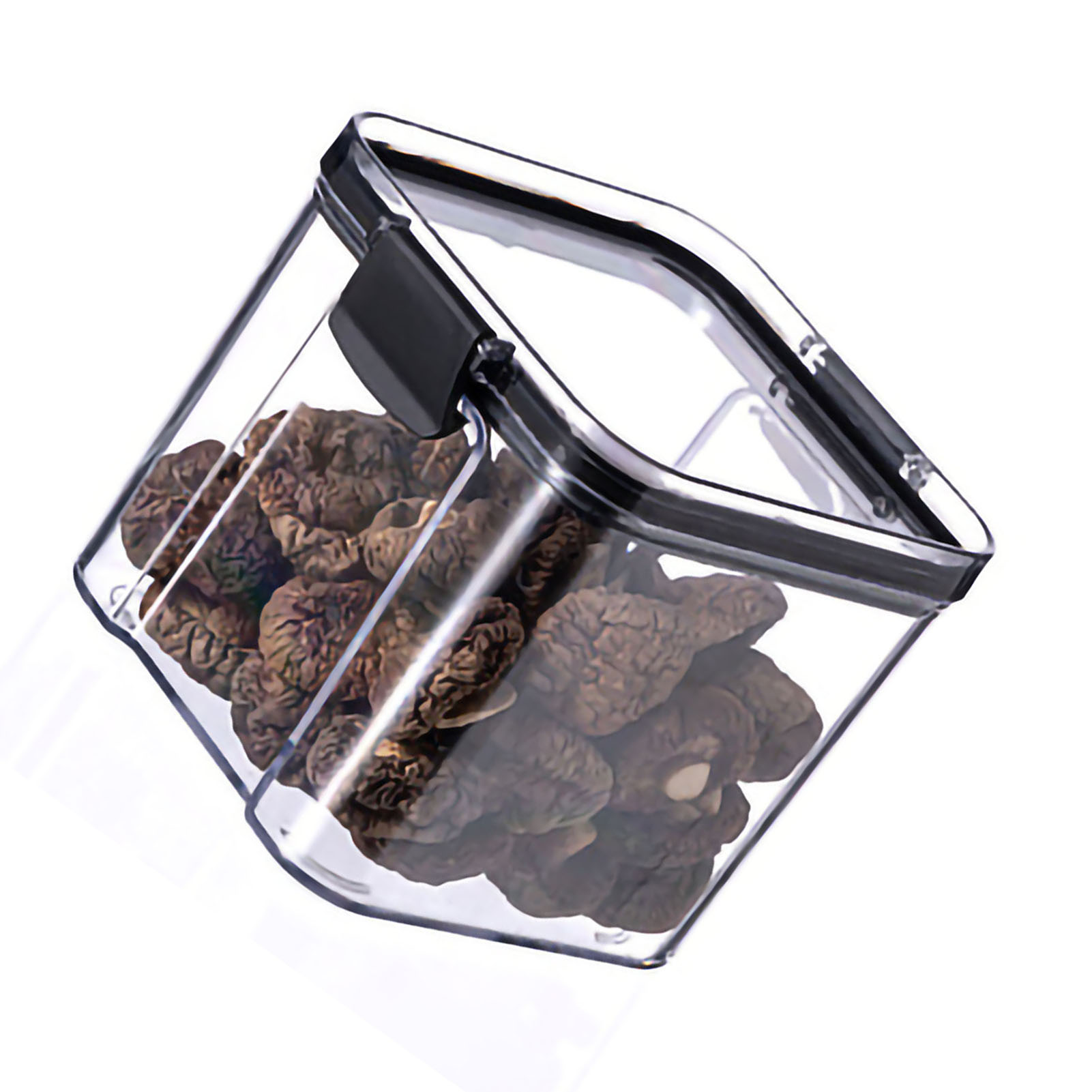Set Mit 5 Transparenten 700-ml-aufbewahrungsbehältern Aus Lebensmittelechtem Kunststoff Für Küche, Getreide, Tee, Snacks Und Gewürze
