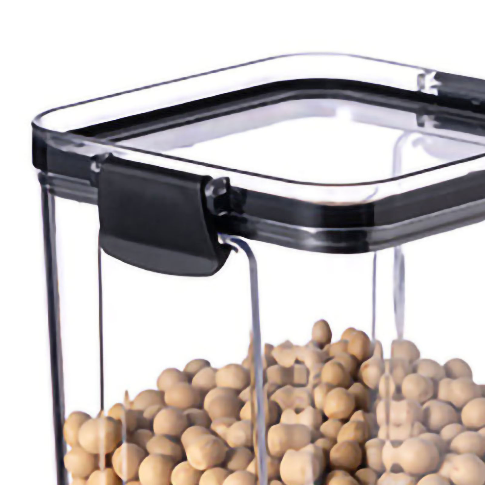 1300 Ml Durchsichtiger Vorratsbehälter – Aufbewahrungsglas Für Müsli, Tee, Snacks, Getrocknete Kräuter – Lebensmittelechter Kunststoff – Luftdichter Küchenbehälter