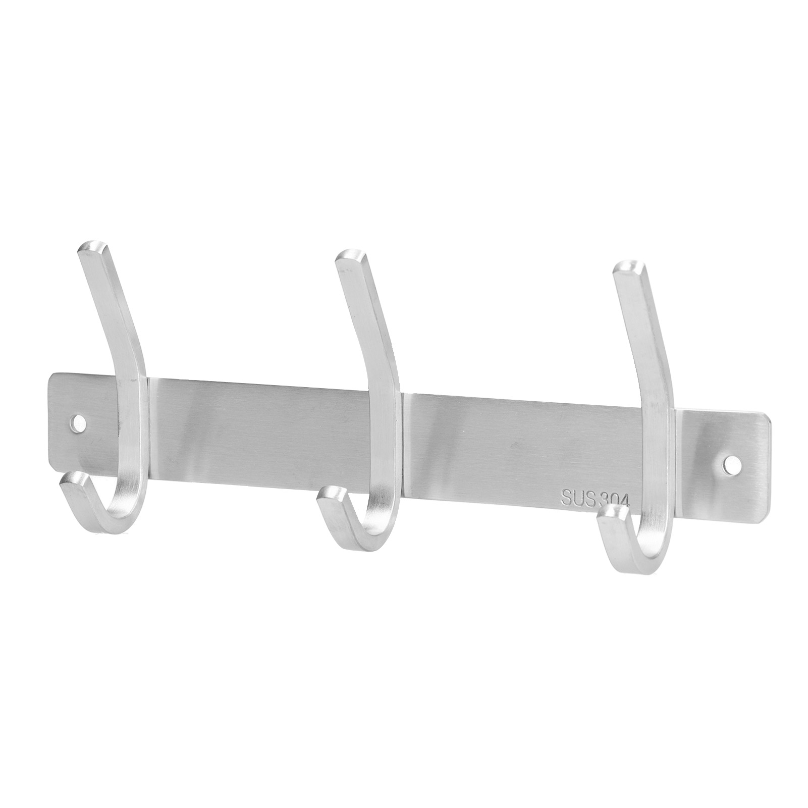 Haken Aus Edelstahl 304, Wandmontierter Handtuchhalter, Gebürsteter Dreifachhaken, Bad- Und Küchenaccessoire, Schraubbefestigung.