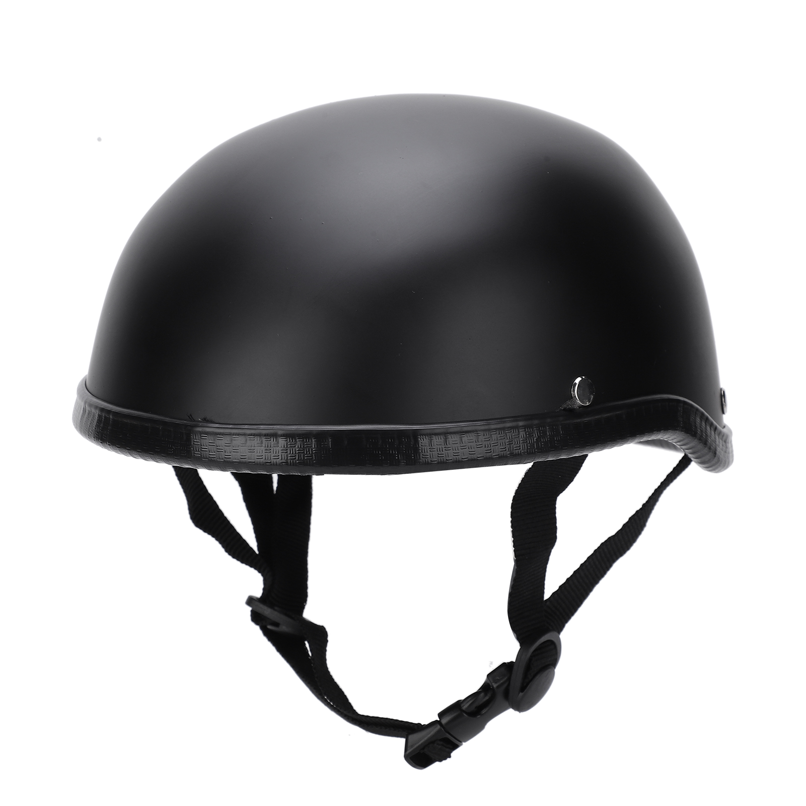 Motorradhelm Mit Halbvisier, Niedrigem Profil, Mattschwarzer Helmschale (xl)