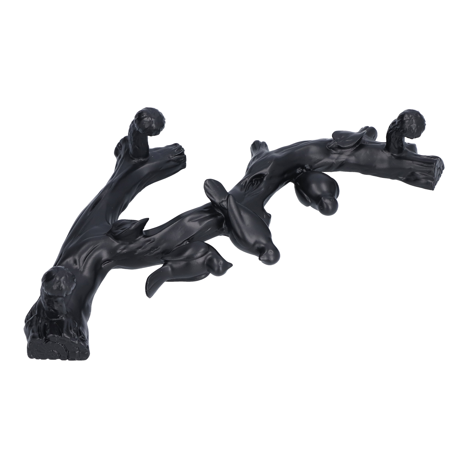 Dekorative 3d-wand-taube, Haken Zum Anbringen Ohne Bohren Für Den Eingangsbereich, Kreative Wandgarderobe (nx0181c Schwarz, Kleine Größe 29,5 Cm)