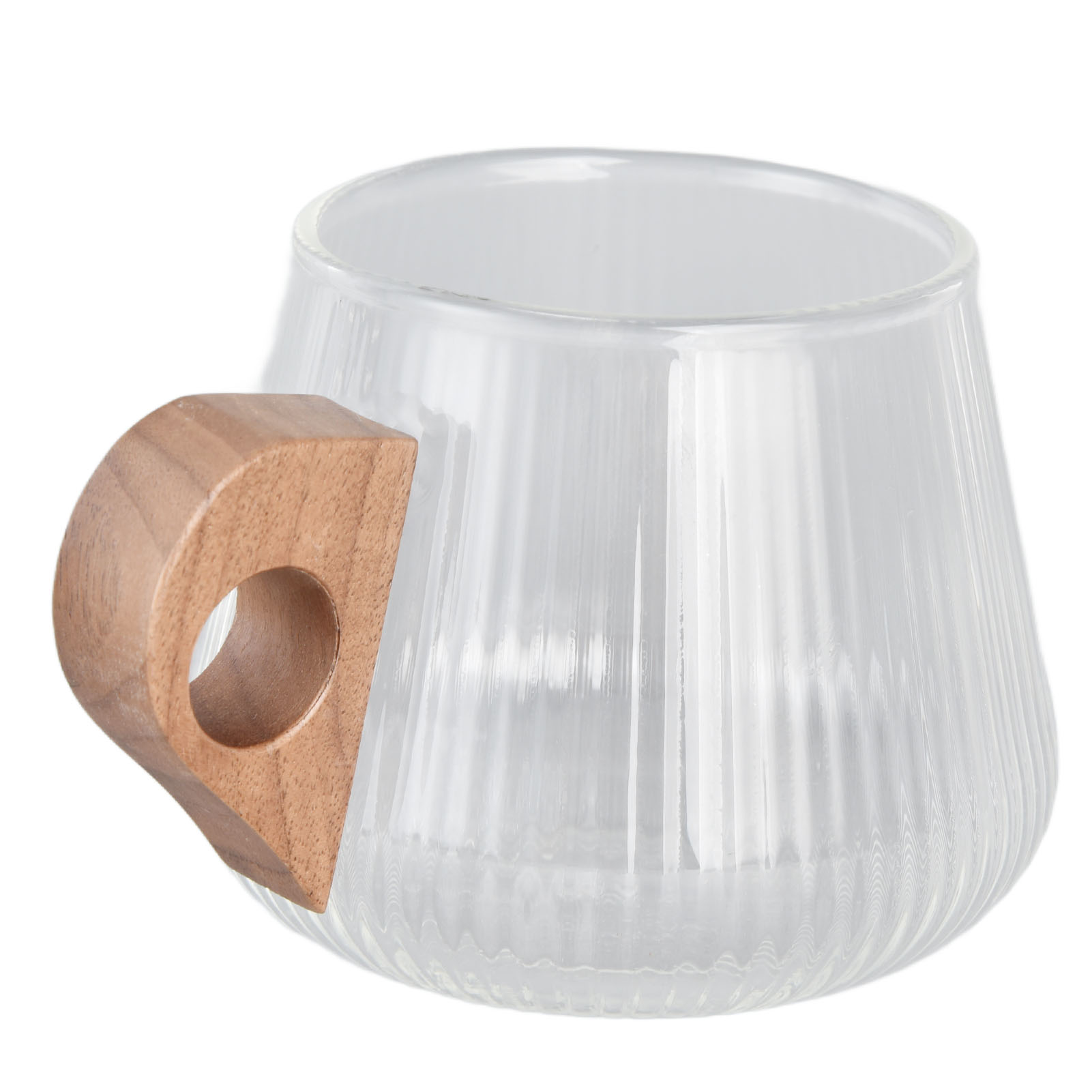 Vertikales Kaffeeglas Mit Holzgriff, 450 Ml, Reisebecher, Whiskyglas, Becher Für Zuhause, Küche, Restaurant