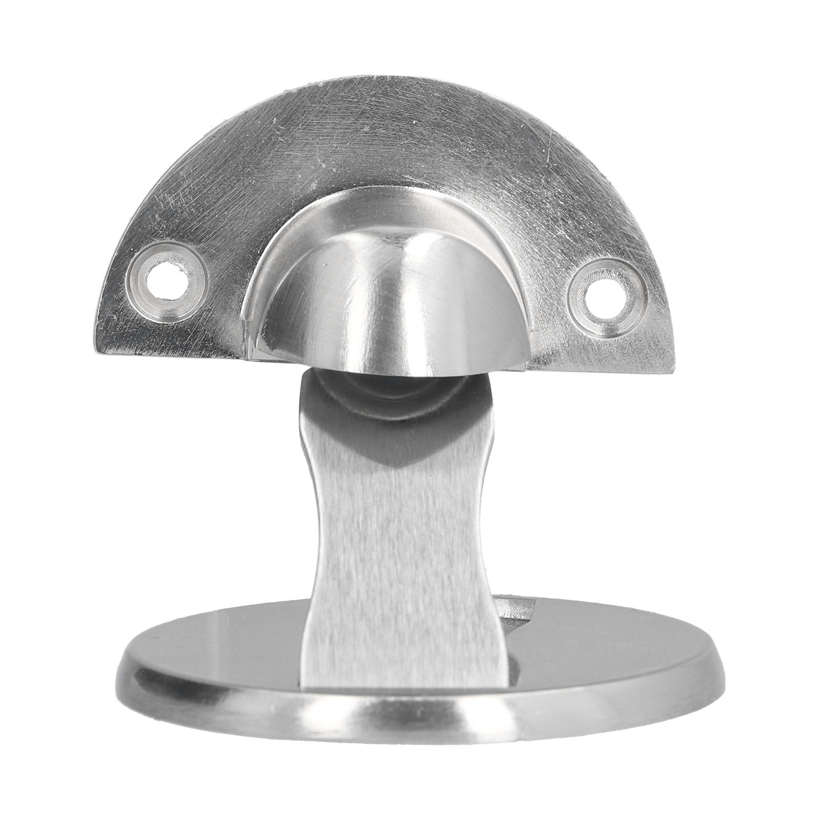 Unsichtbare Edelstahl-bodenplatte, Kein Bohren Erforderlich Dank Klebebefestigung, Stoßfester Türmagnet, Magnetischer Türstopper, Ausführung Aus Gebürsteter Zinklegierung.