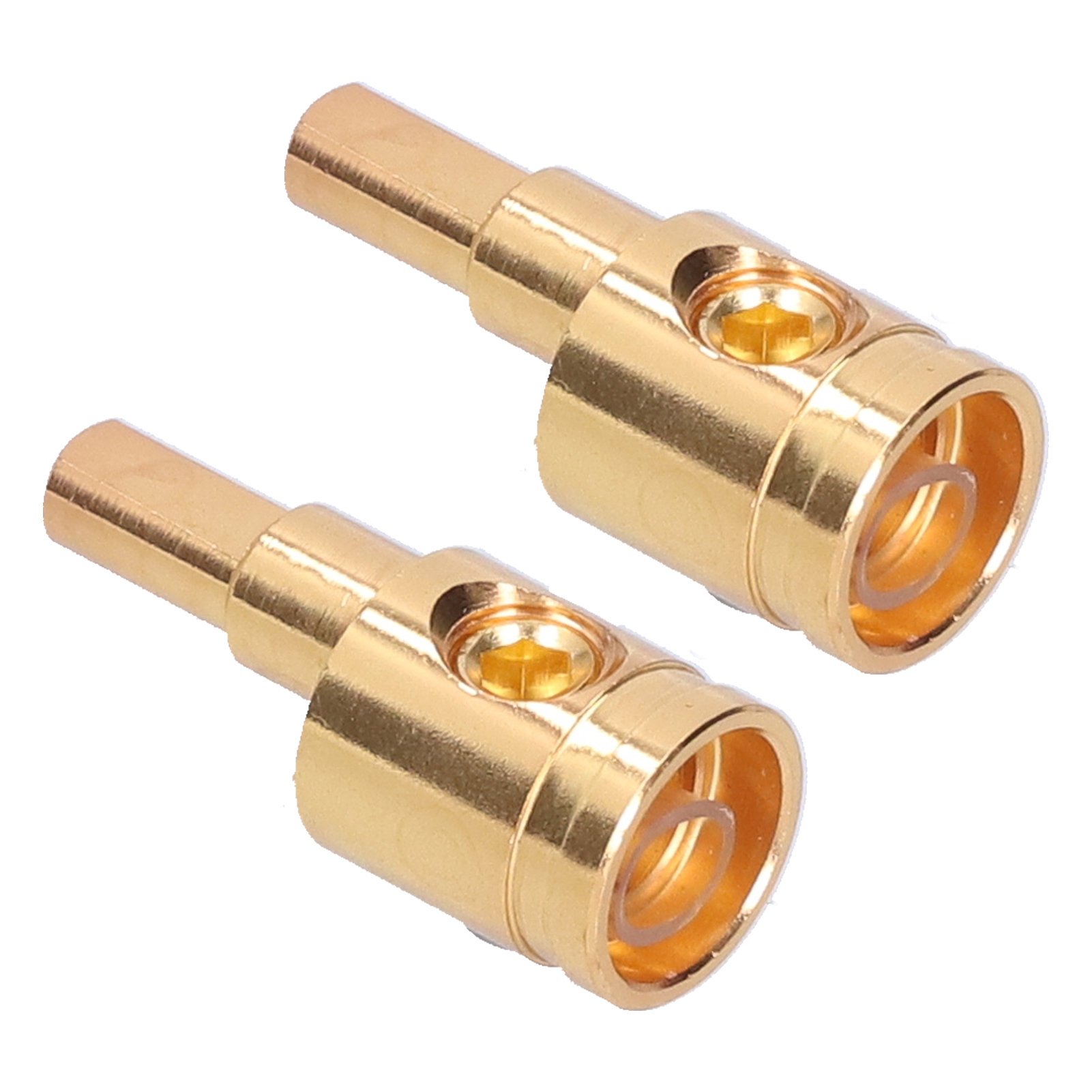 0ga Reduzierstecker Aus Reinem, Vergoldetem Kupfer Für Die Modifizierung Von Auto-audioverstärkern