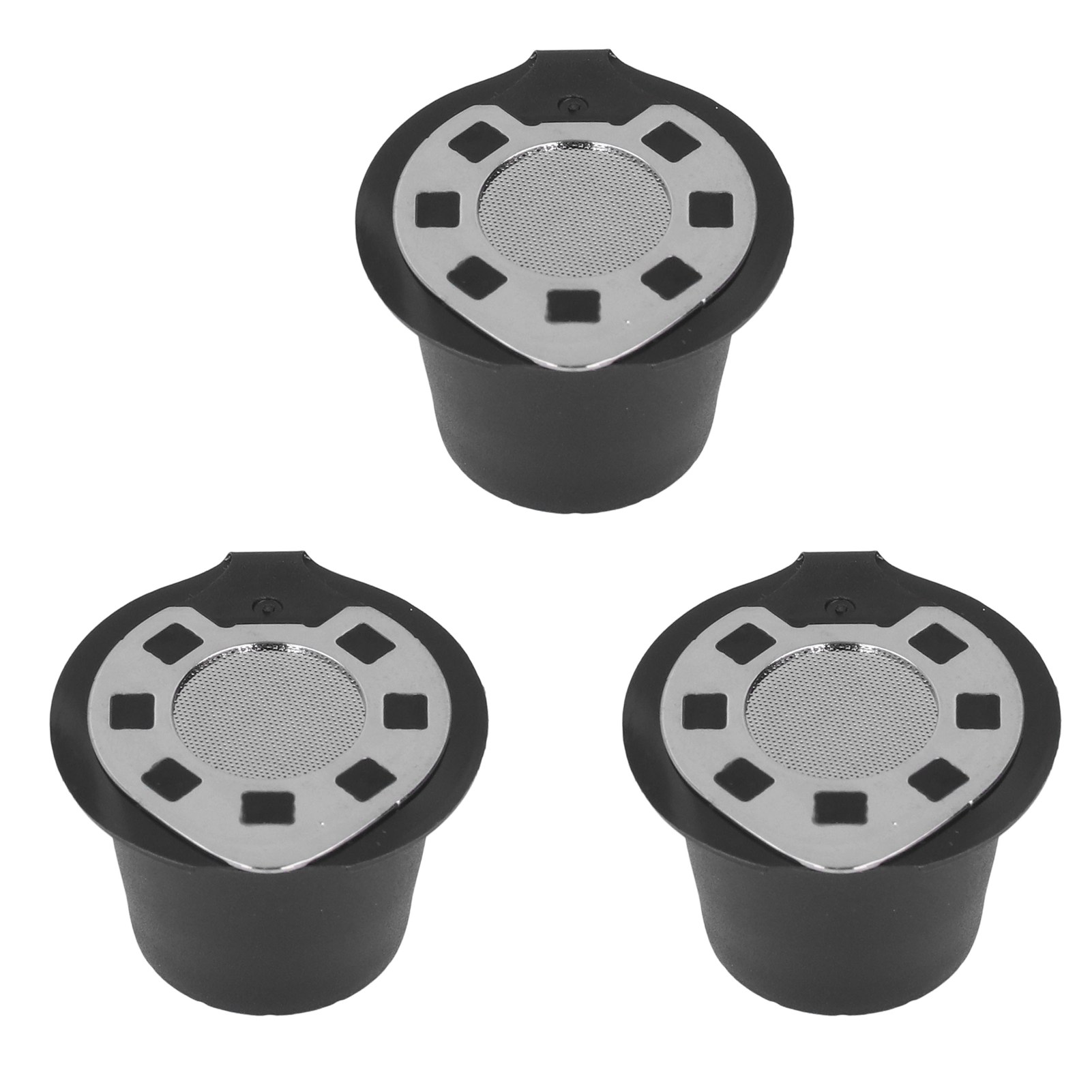 Wiederverwendbare Nespresso-kapseln, Gehäuse Aus Verchromtem Edelstahl Mit Filter, Set Inklusive Löffel Und Bürste, Farbenfrohe Geschenkbox.