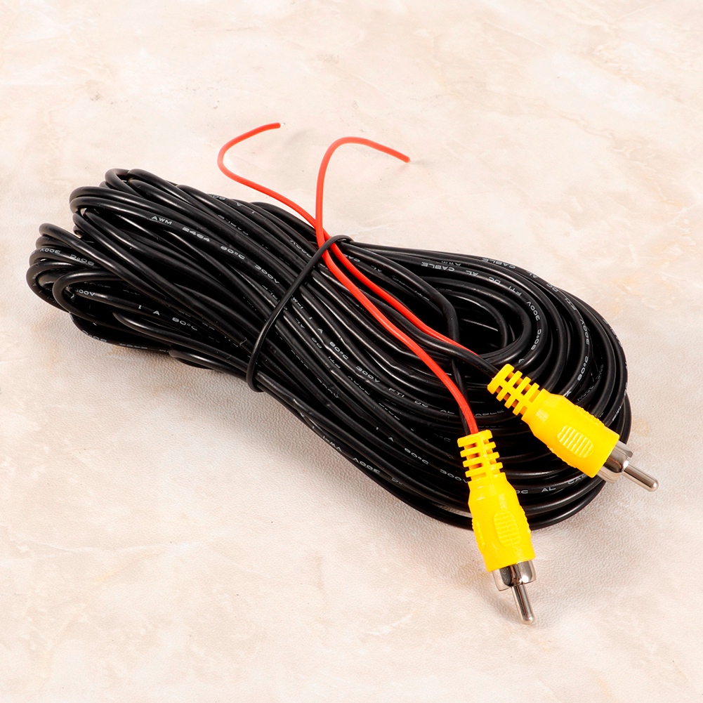 15 M Langes Rca-av-audio-/videokabel (stecker Auf Stecker) Für Rückfahrkamera, Dvd-player, Cd-player Und Tv-box