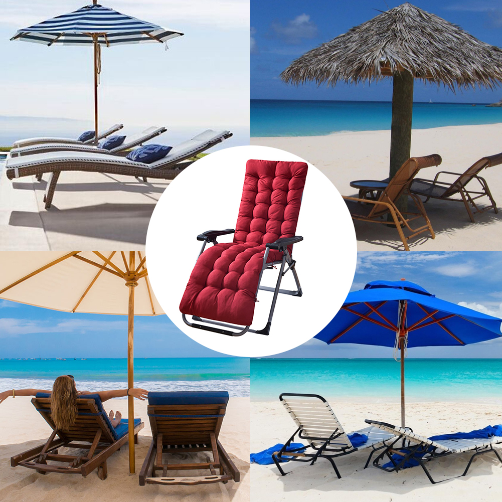 Kissen Für Terrassenliegestühle, Entspannungskissen Für Drinnen Und Draußen, Polsterung Für Liegestühle, Ideal Für Reisen Und Urlaub.
