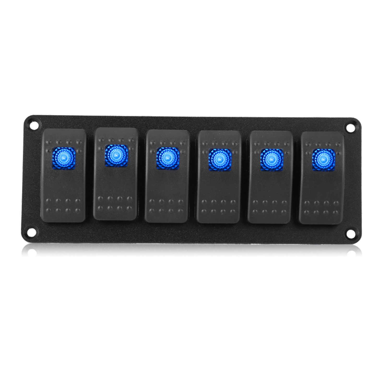 6-schalter-wippschalter, 12-24 V, Blaue Led, Für Boote, Wohnwagen, Yachten Und Wohnmobile