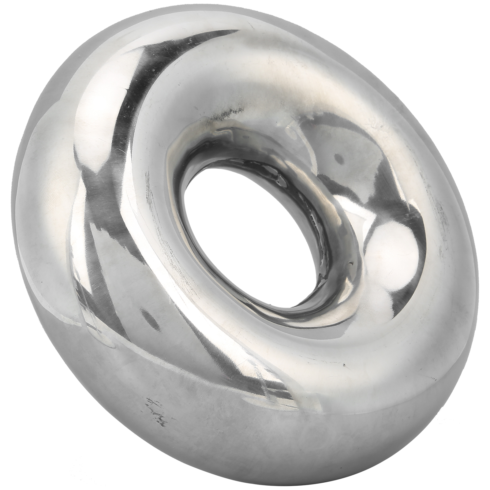 Auspuffkrümmer-dorn 2,5 Zoll/63,5 Mm 360°-ringform, Polierter Edelstahl, Modifikationsteil