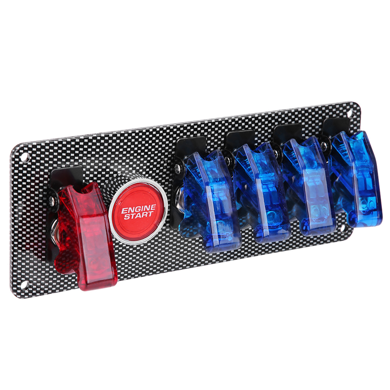 6-in-1 Rennwagen-startpanel, 12v-motorzündknopf, Steuerungssatz Mit Schalter.