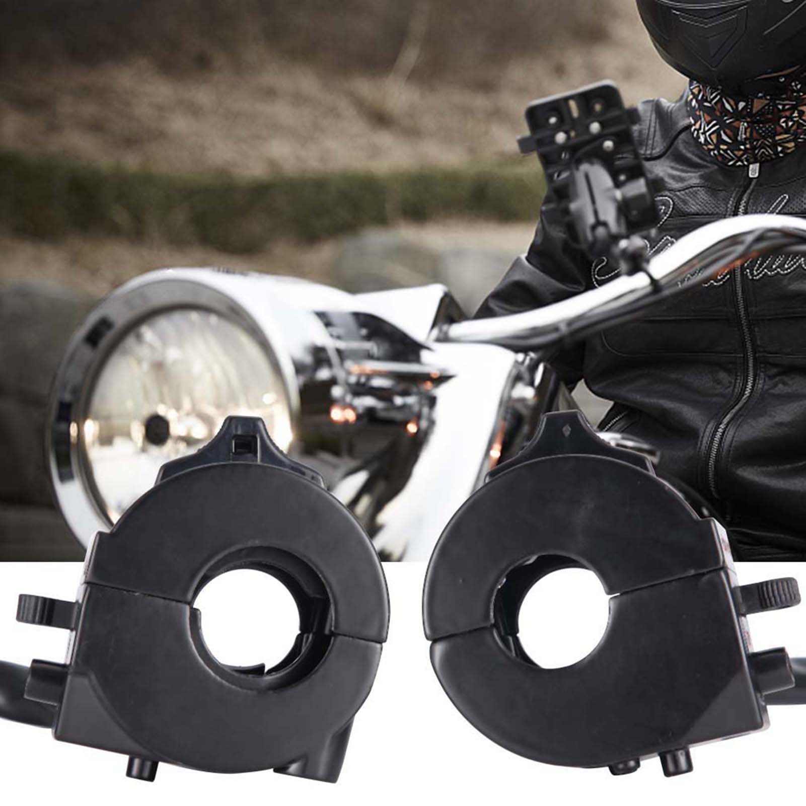 Paar Universelle 22-mm-schalter Für Motorradlenker, Links Und Rechts, Hupe.
