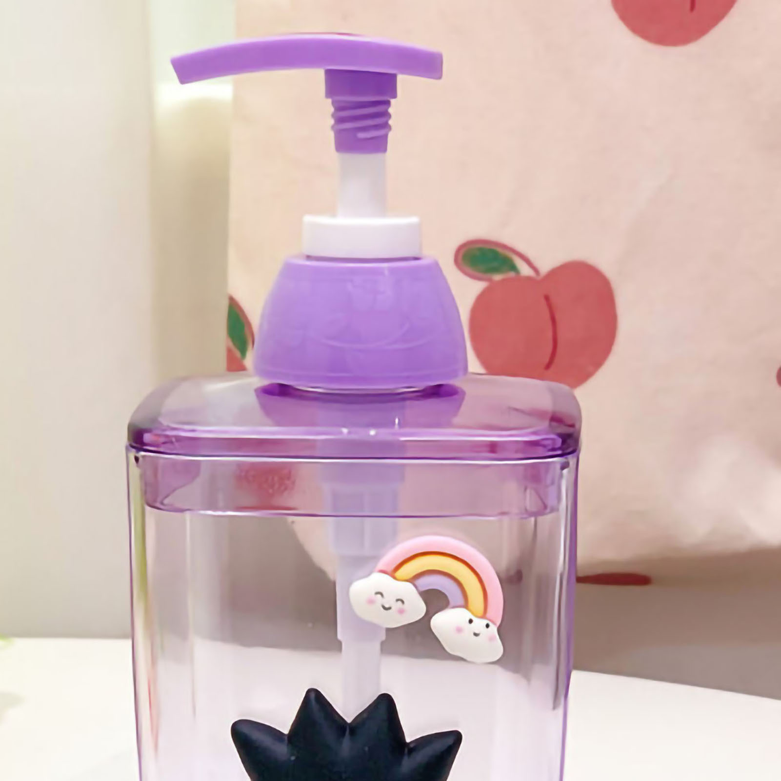 Niedliche, Transparente Spenderflasche Mit Cartoon-motiv Für Flüssigseife, Lotion, Shampoo, Duschgel, Aufrechte Kosmetikflasche Xo 150 Ml