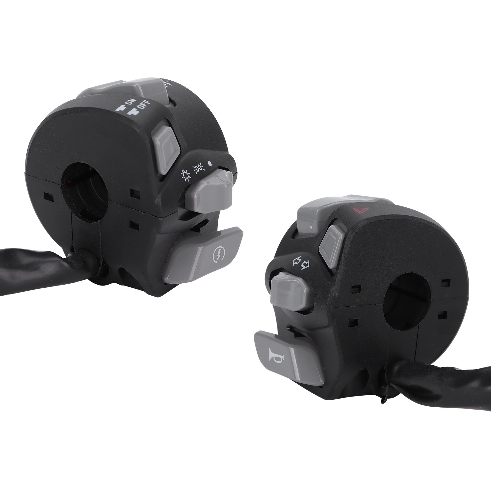 22 Mm Universal-wasserdichter Motorrad-lenkerschalter, Blinkerknopf Mit Weißer Beleuchtung