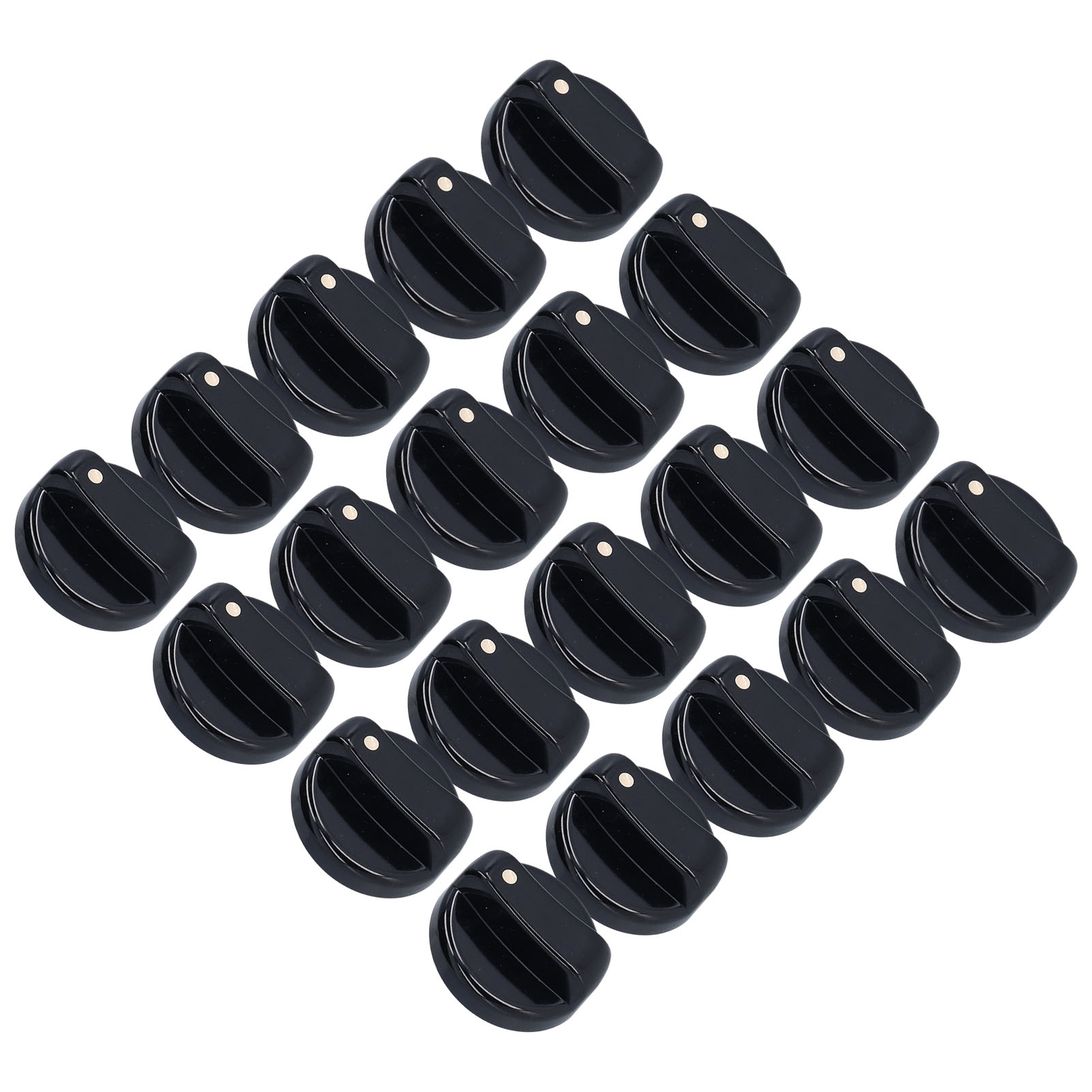 20 Stück Verstärkte 8 Mm Universal-kochfeldknöpfe Aus Kunststoff Für Gasherd, Wasserkocher, Backofen, Mikrowelle, Angepasst An Die Tatsächlichen Abmessungen (tischschalter)