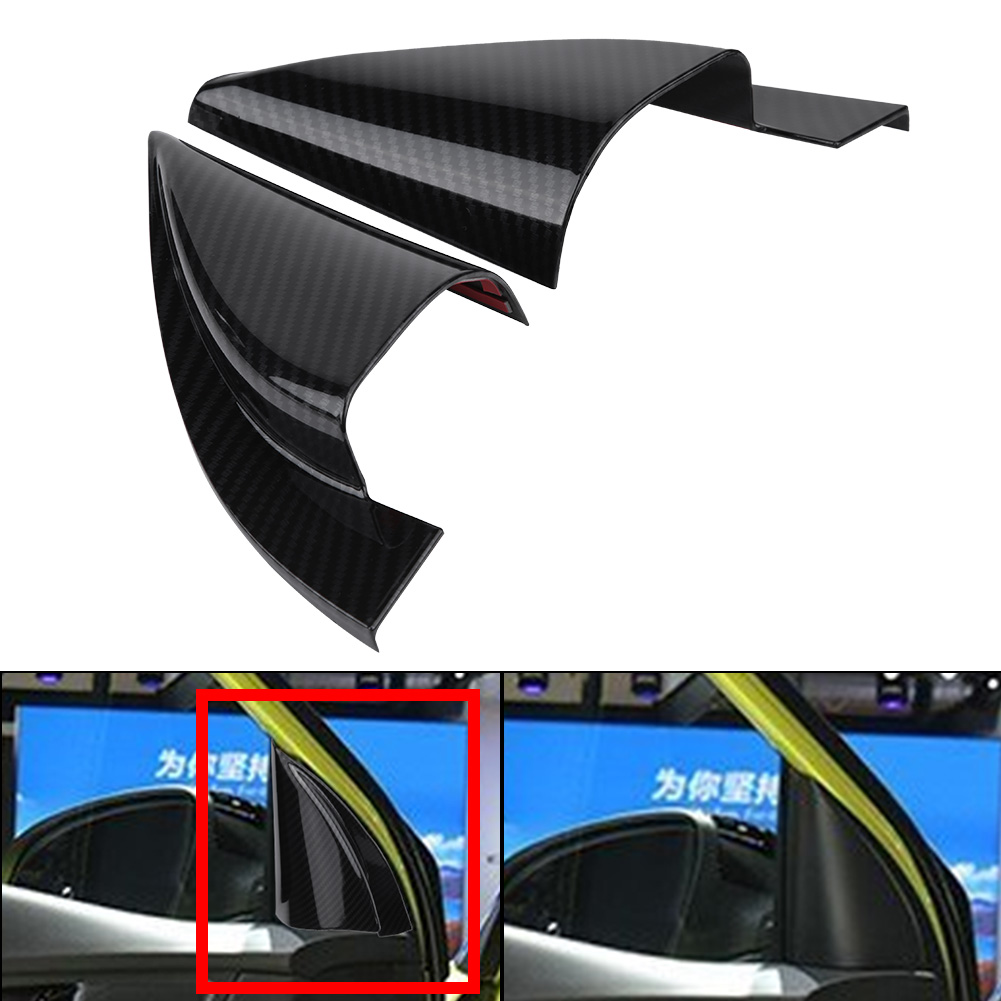 Dreieckige Kohlefaserplatte Für Die A-säule Der Vordertür Des Hyundai Encino Kauai Kona 17-20 Suv