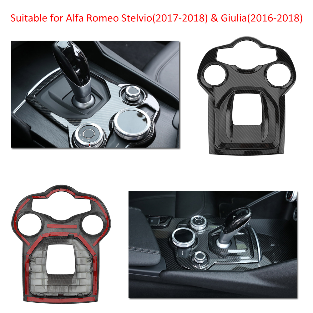 Mittelkonsolenverkleidung Für Alfa Romea Giulia / Stelvio, Verchromter Rahmen Für Die Bedienelemente Im Innenraum