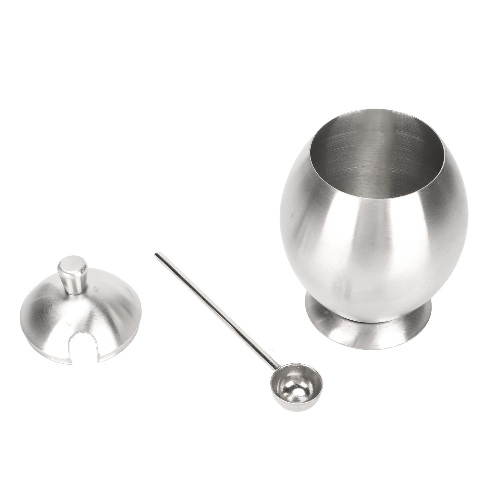 Elegantes Und Kreatives Ovales Gewürzglas Aus Edelstahl, Für Zucker Oder Würzmittel, Für Restaurant Und Haushalt.