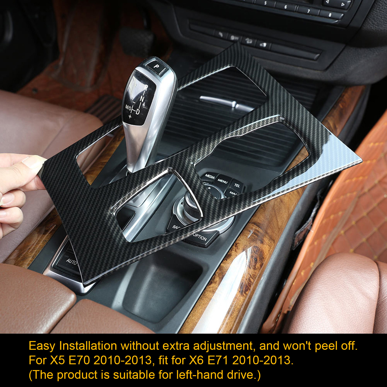 Mittelkonsolenverkleidung In Carbonfaser-optik Für X5 X6 E70 E71 2010-2013