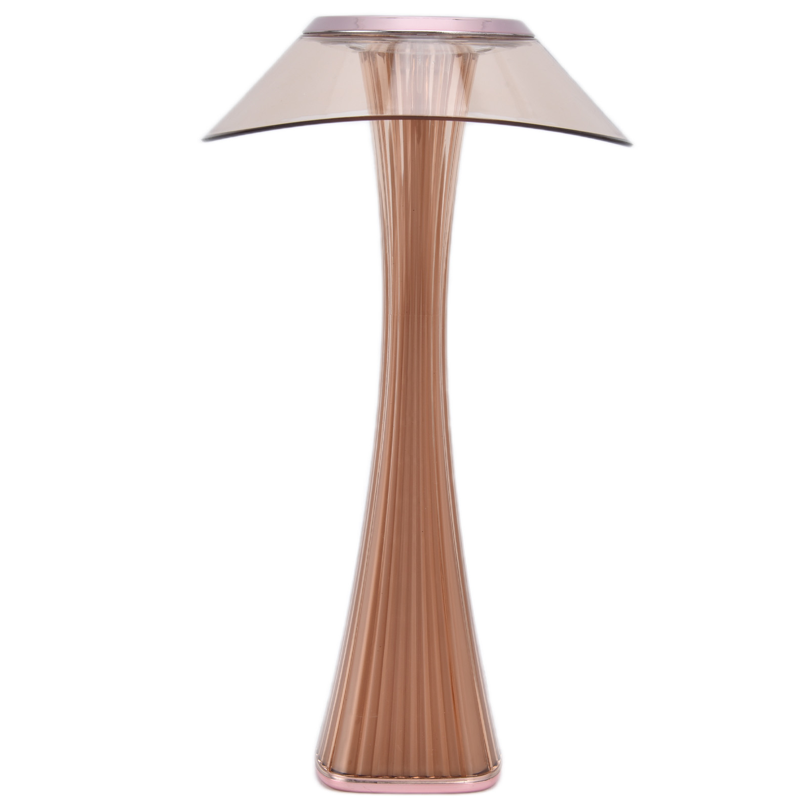 Tischleuchte „taille Fine“ Im Nordischen Design, Usb-aufladbar, Mit Nachtlicht, 3 Leuchtmodi, Stufenloser Dimmfunktion, Kreatives Deko-geschenk (mit Integriertem Akku), Roségold