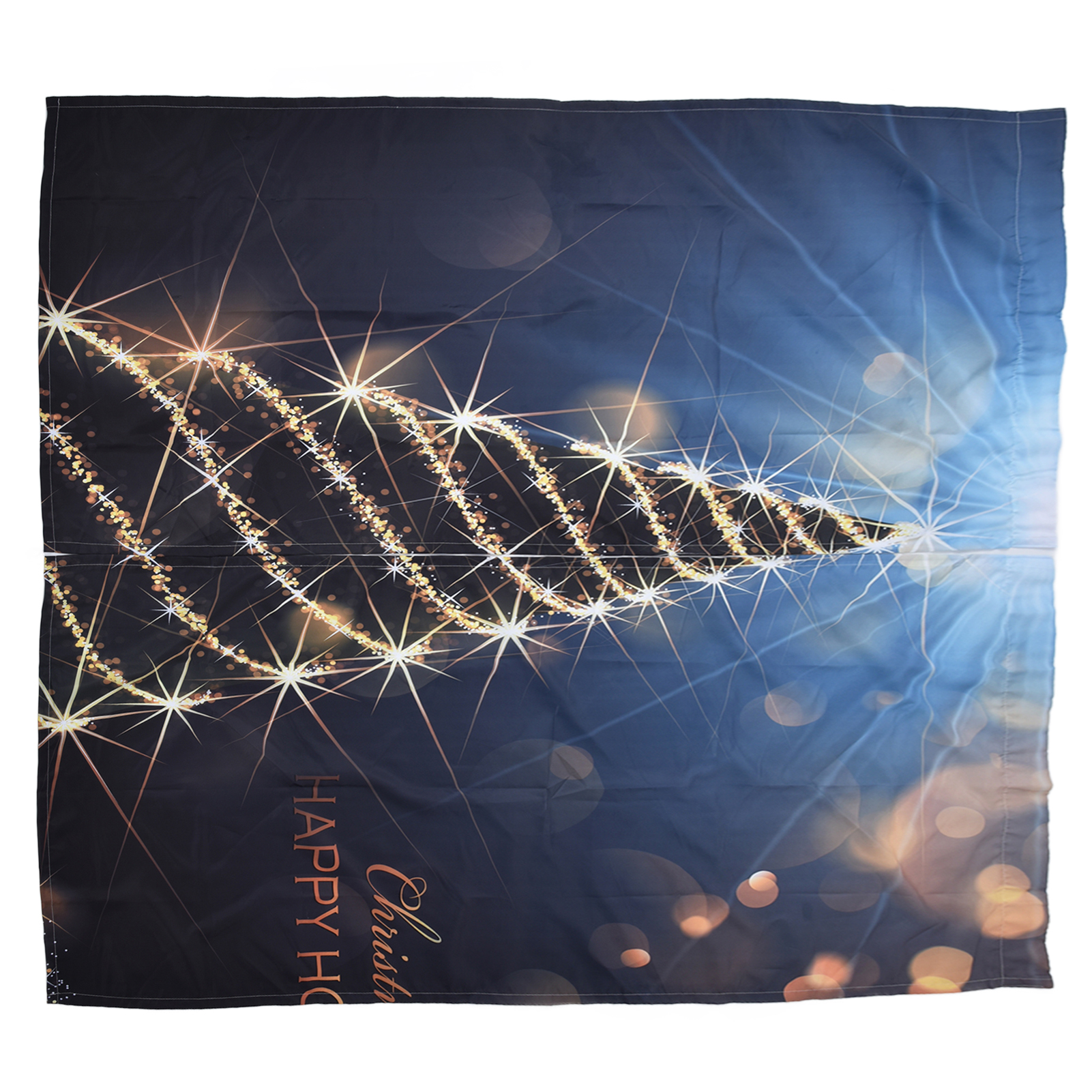 Hochwertige Verdunkelungsvorhänge Mit 3d-digital-weihnachtsbaum-design, 170 X 200 Cm, 15-teiliges Set, Kreative Festtagsdekoration