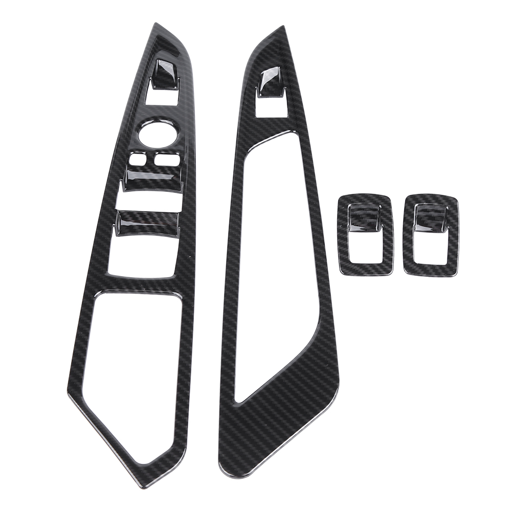 4-teiliges Carbonfaser-zierleistenset Für Bmw X5 X6 F15 F16 14-18 Fensterheberschalter