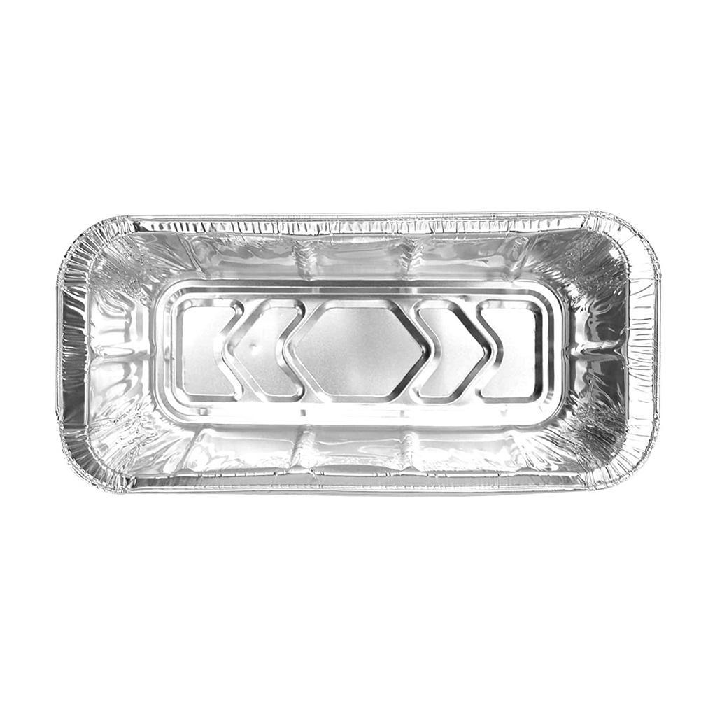 20 Einweg-aluminiumschalen Zum Kochen, Grillen Und Backen, Rechteckige Form 205x110x55mm, Ohne Deckel, Packung Mit 20 Stück.