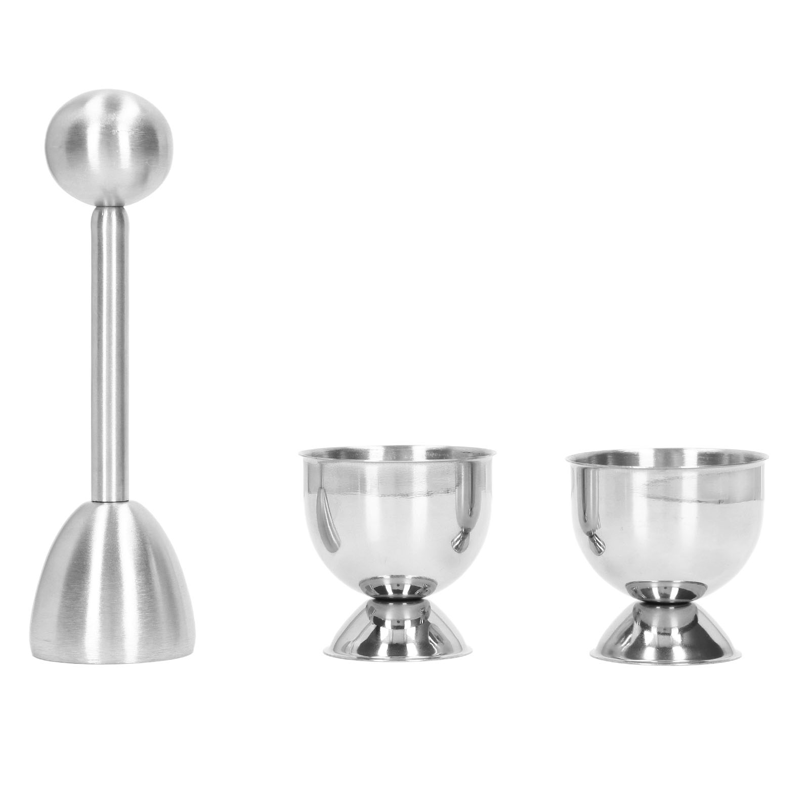 Set Mit 5 Eieröffnern Aus Edelstahl, Kreativer Eierschalenöffner, Praktisches Und Leicht Zu Reinigendes Küchenutensil.