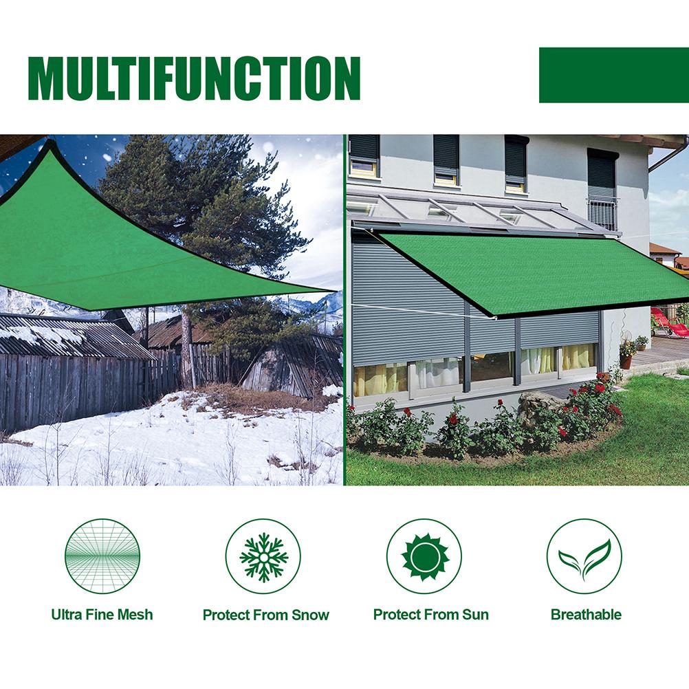 Verstärktes 3x4 Meter Großes Verdunkelungsnetz Aus Dickem, Uv-beständigem Gewebe Für Garten, Balkon Und Terrasse, Verpackt Im Opp-beutel, Inklusive 1 Schutzsegel + 1 Seil, Einheitsgröße.