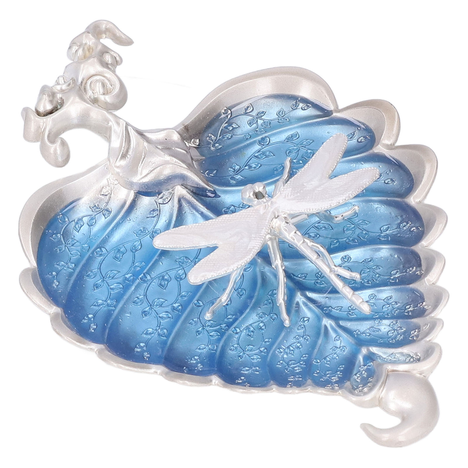 Bodhi-räucherstäbchenhalter In Blattform, Set Dekorativer Halter Mit Räucherstäbchen, Silberblatt 037